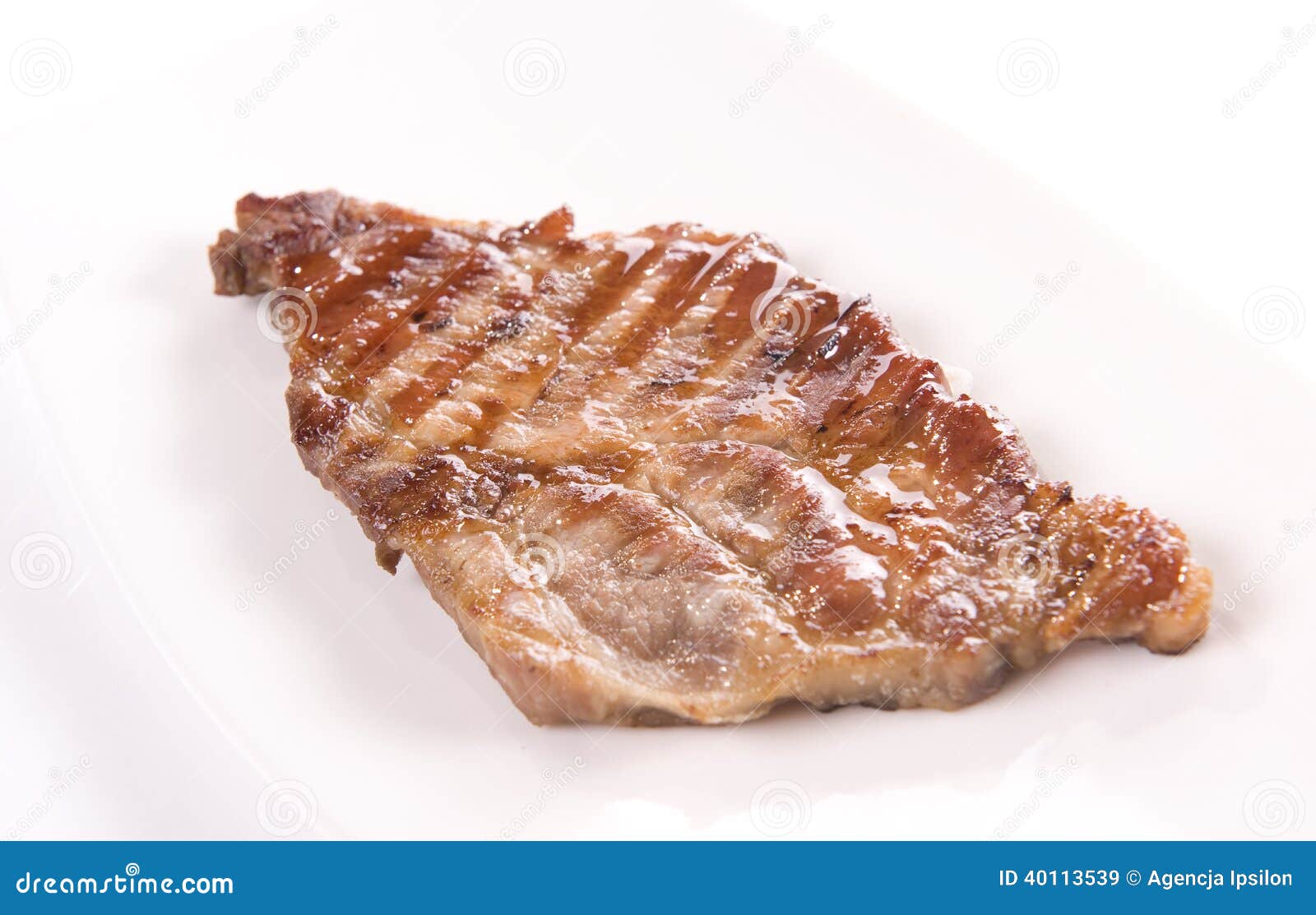 Grilled pork neck stock image. Image of leaf, roasted 40113539