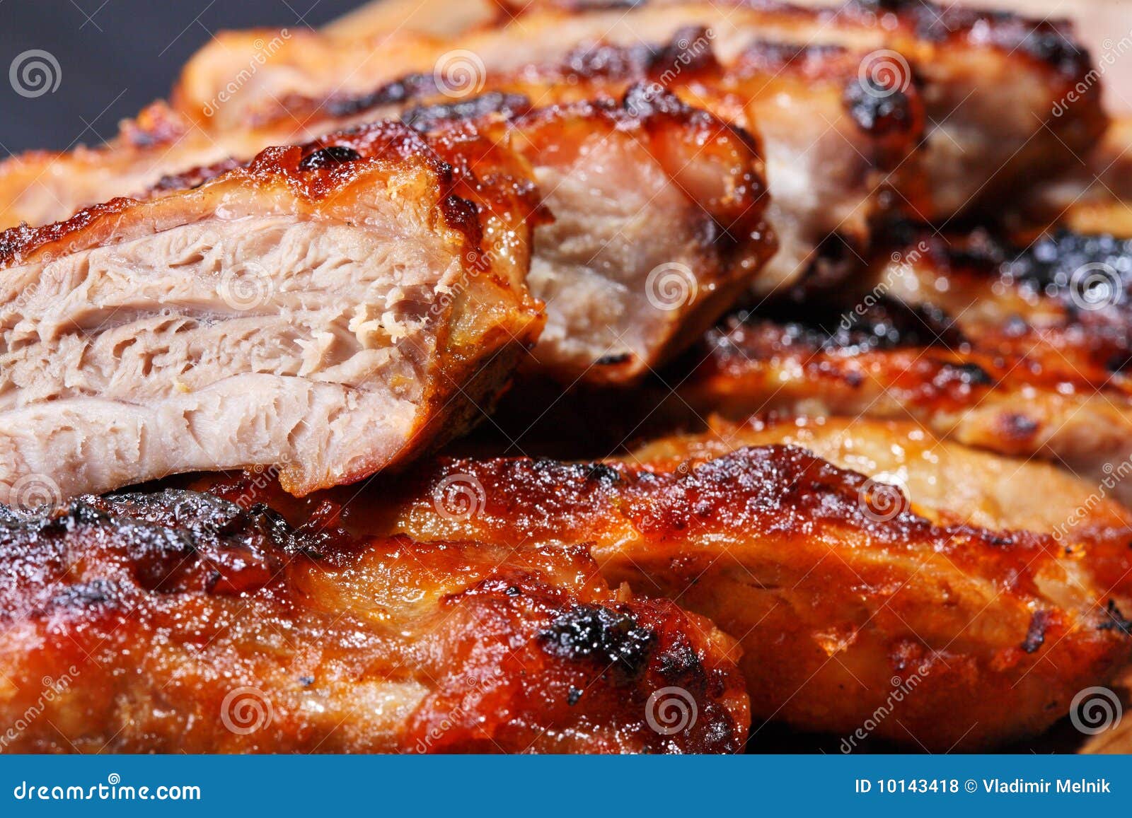 grilled pork ribs