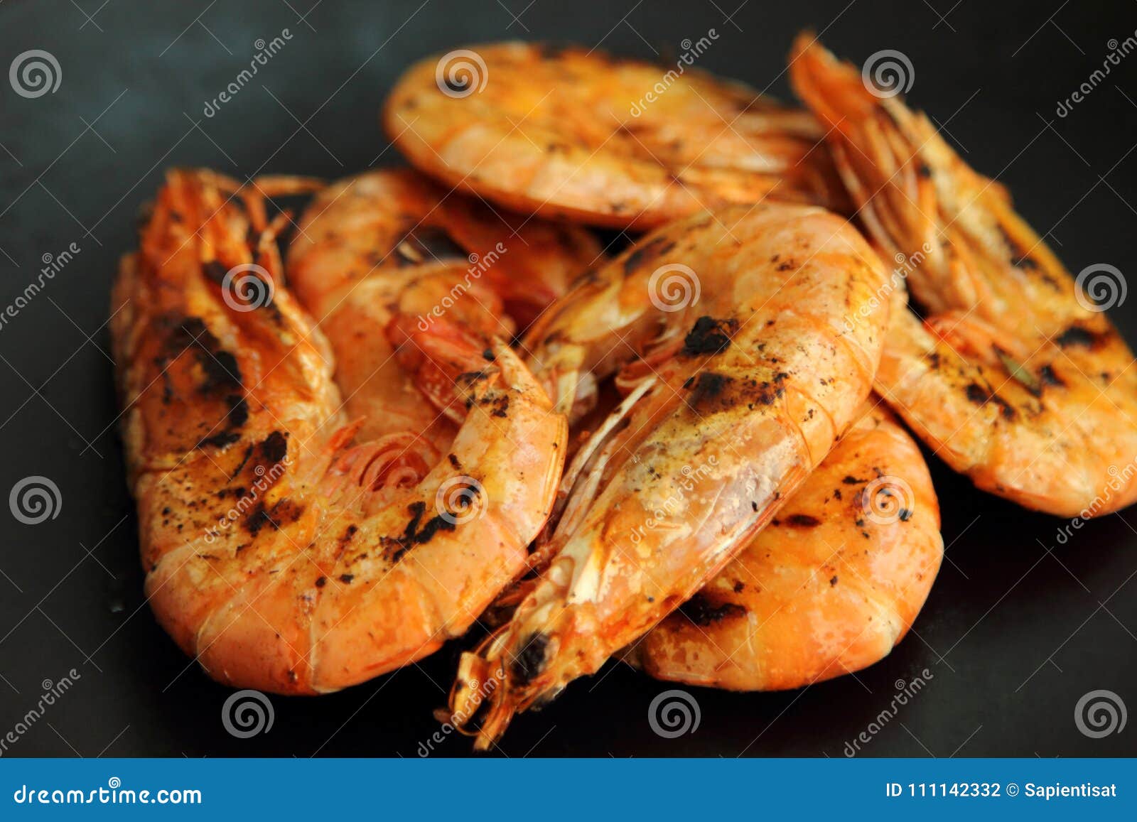 Grilled prawn or shrimp stock photo. Image of prawn 111142332