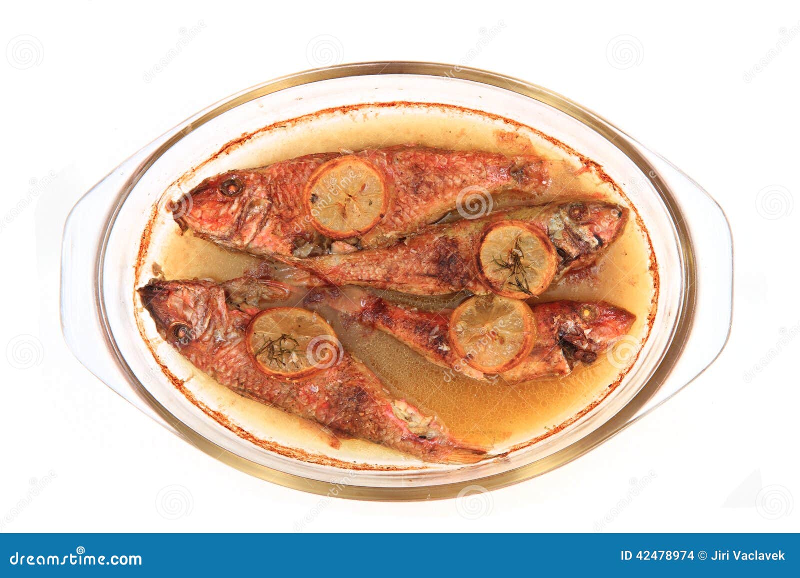 grilled redfishes with lemon