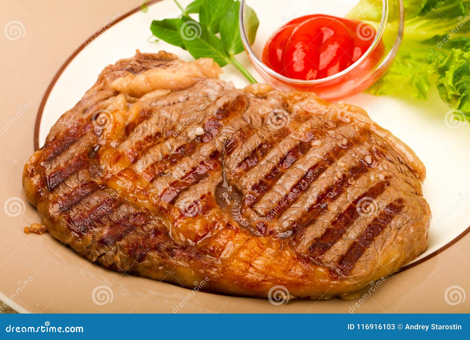 Rib eye steak stock image. Image of gourmet, roast, food 116916103