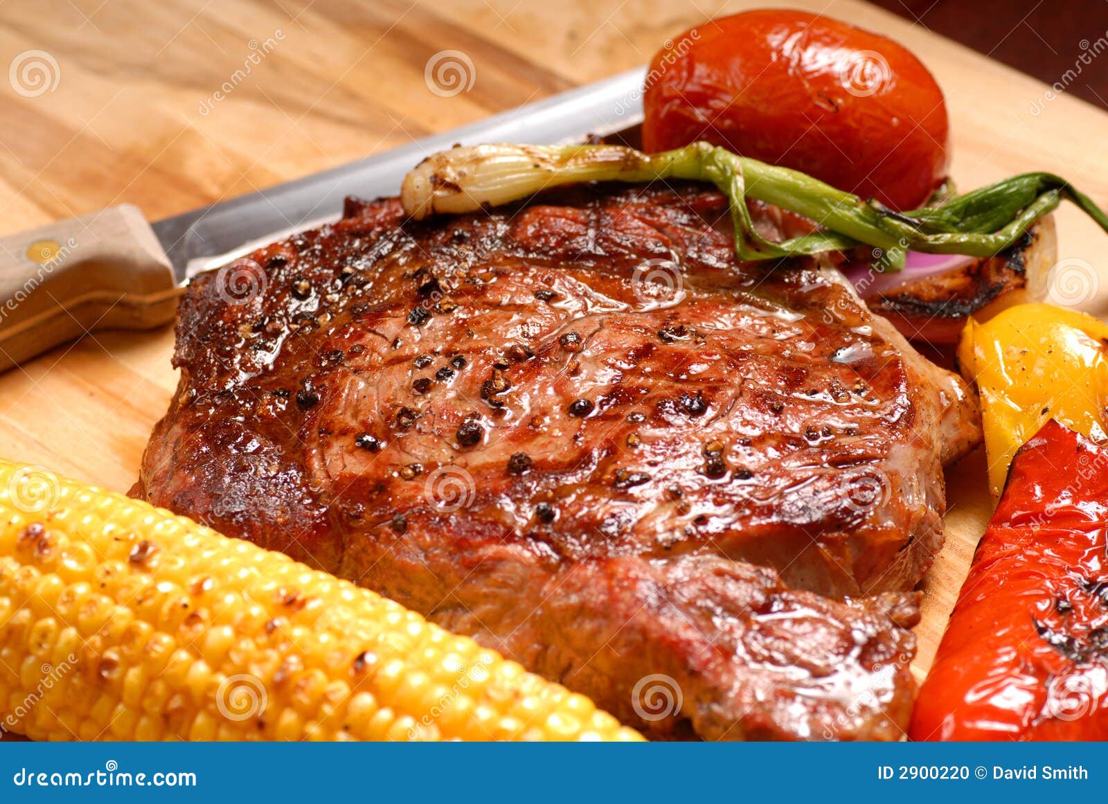 Grilled ribeye steak stock photo. Image of grilled, cooking 2900220