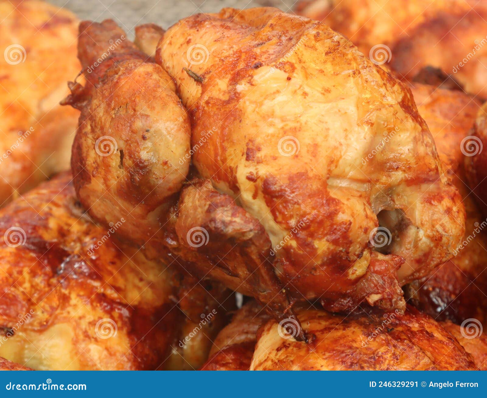 Grilled Roasted Chicken for Sale Stock Image Image of sausage