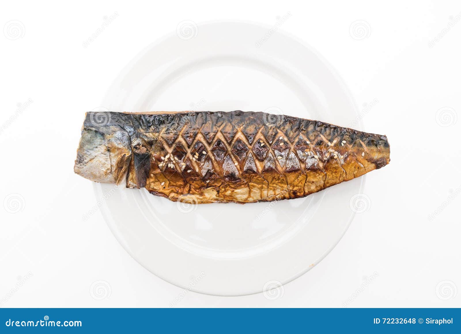 Grilled saba fish stock photo. Image of kipper, smell 72232648