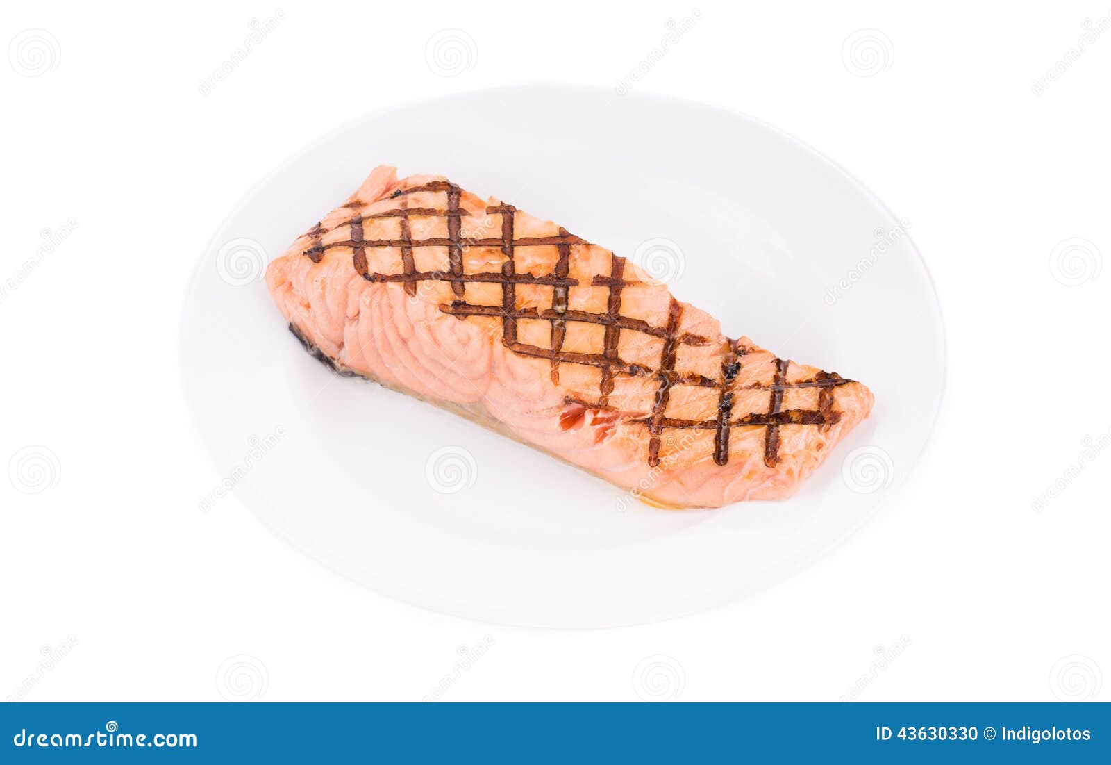 Grilled Salmon Fish Fillet. Stock Photo Image of protein, dieting