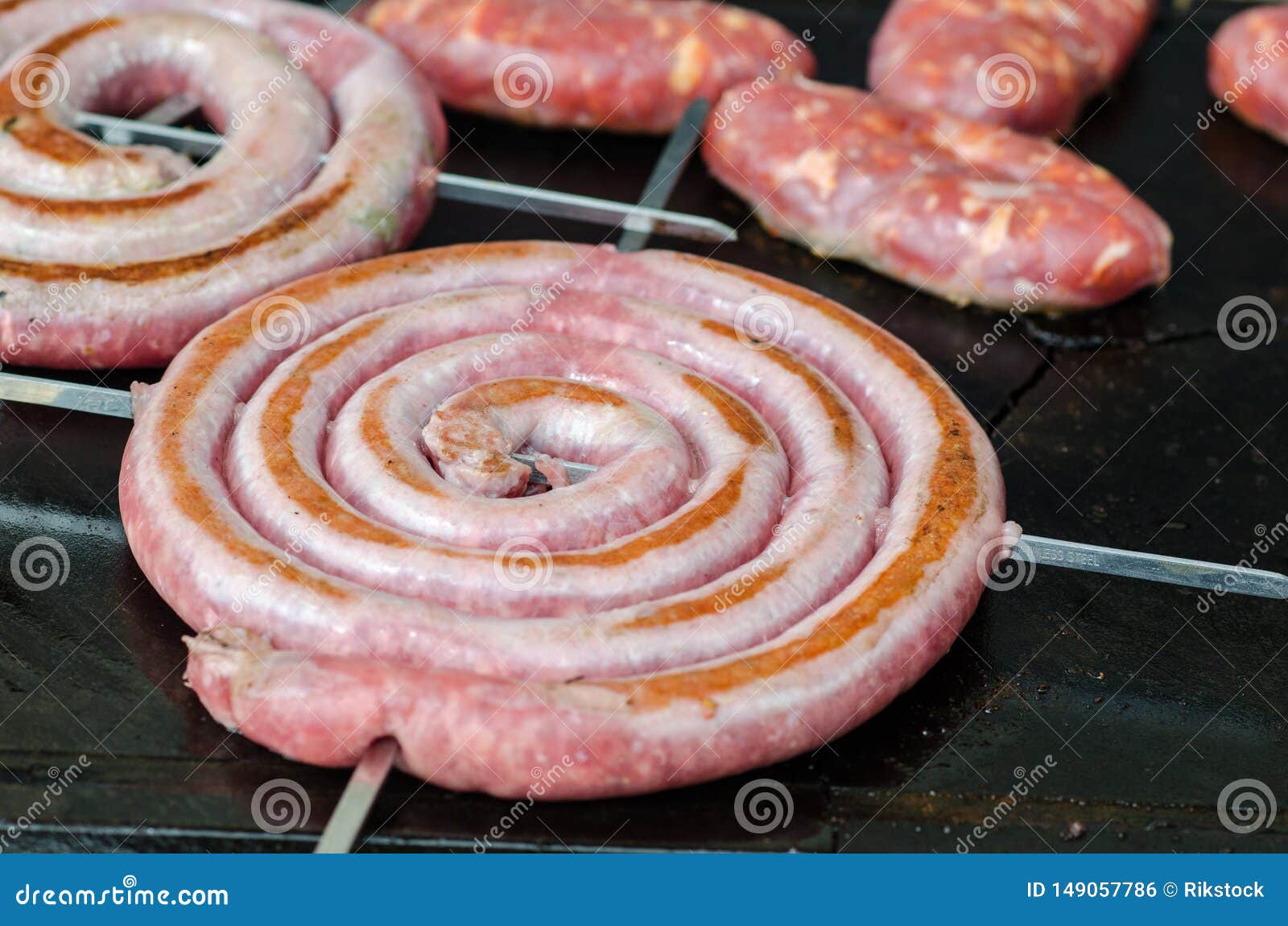 grilled sausage, very good on barbecue parties