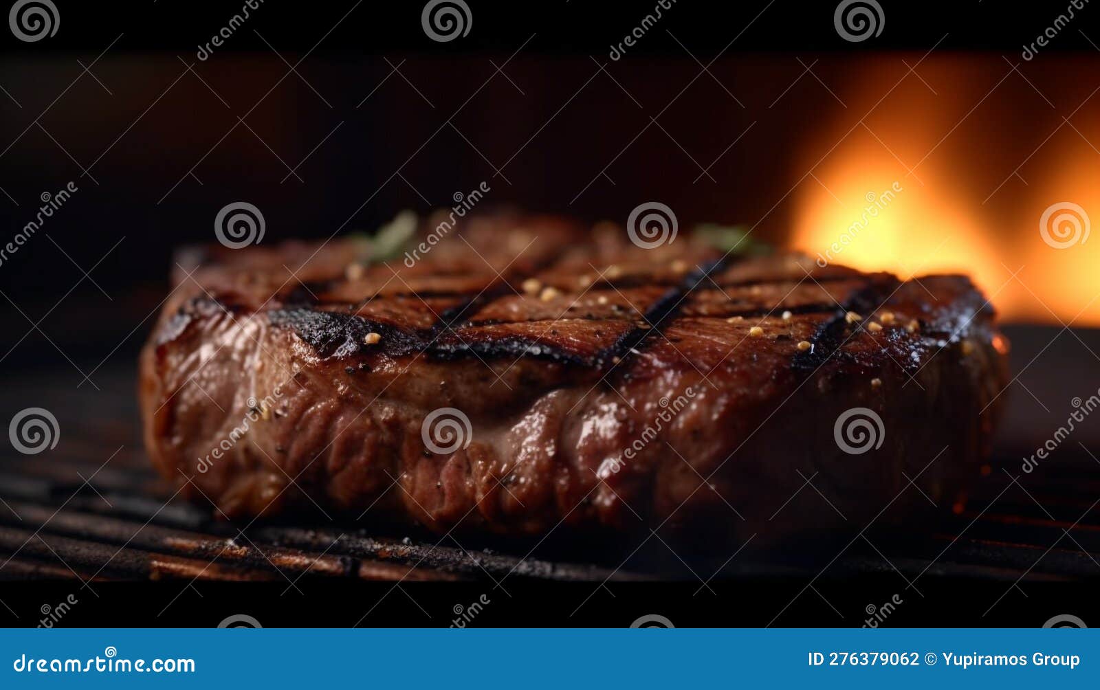 Grilled Sirloin Steak, Ready To Eat, with Spice Generated by AI Stock ...