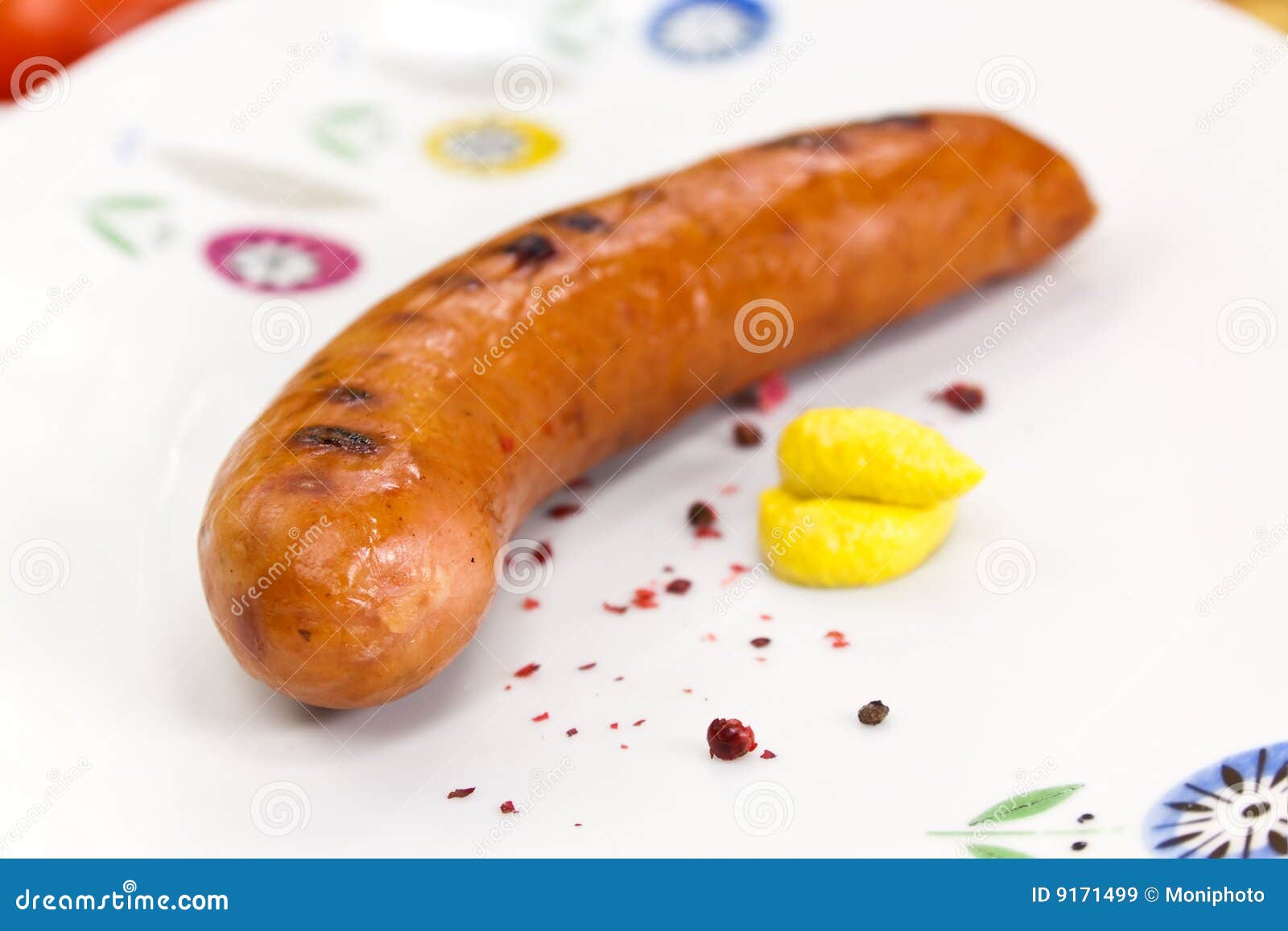 Grilled and Sliced Fresh Pork Sausage Stock Image Image of sparse