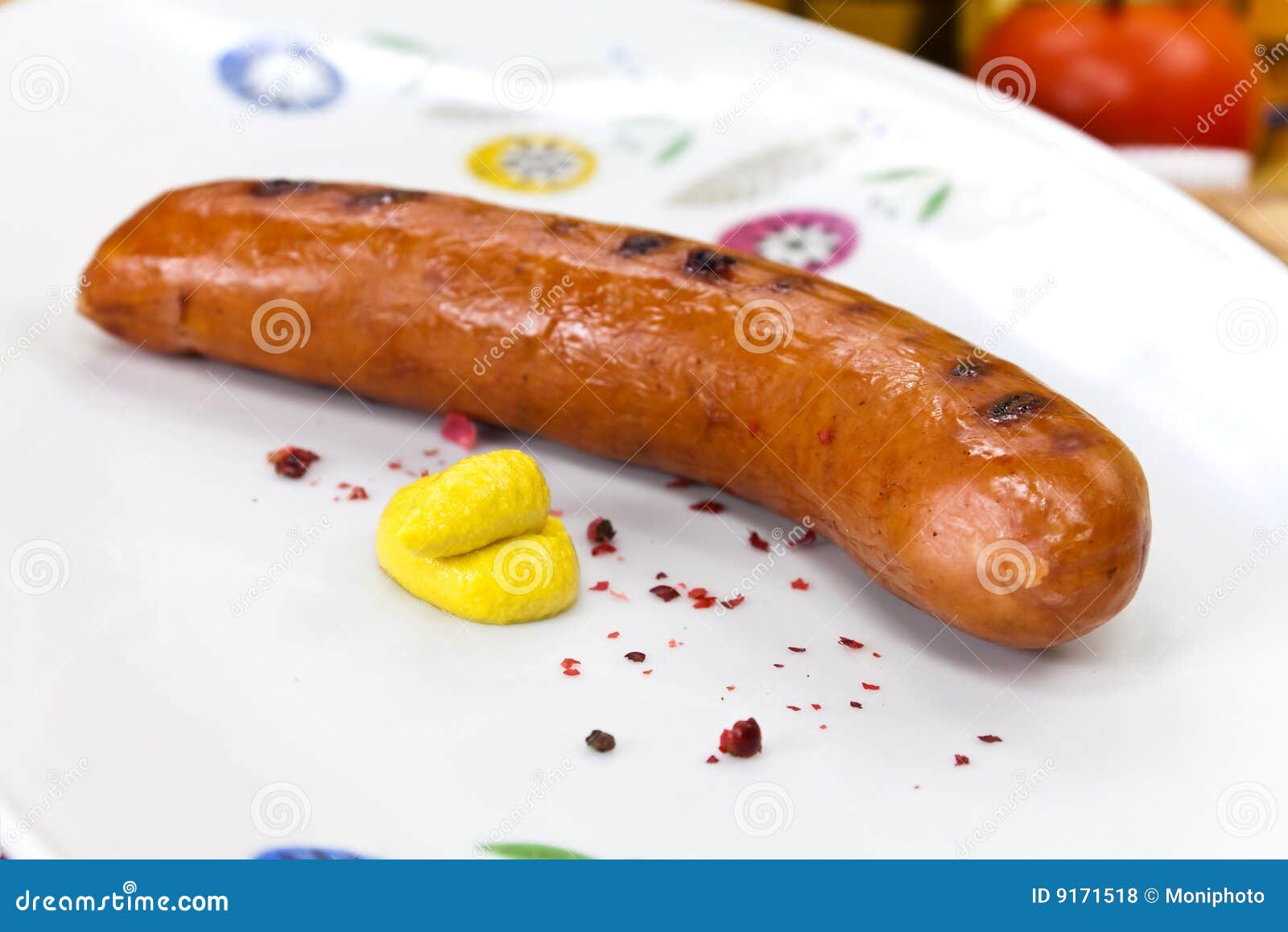 Grilled and Sliced Fresh Pork Sausage Stock Photo Image of sliced