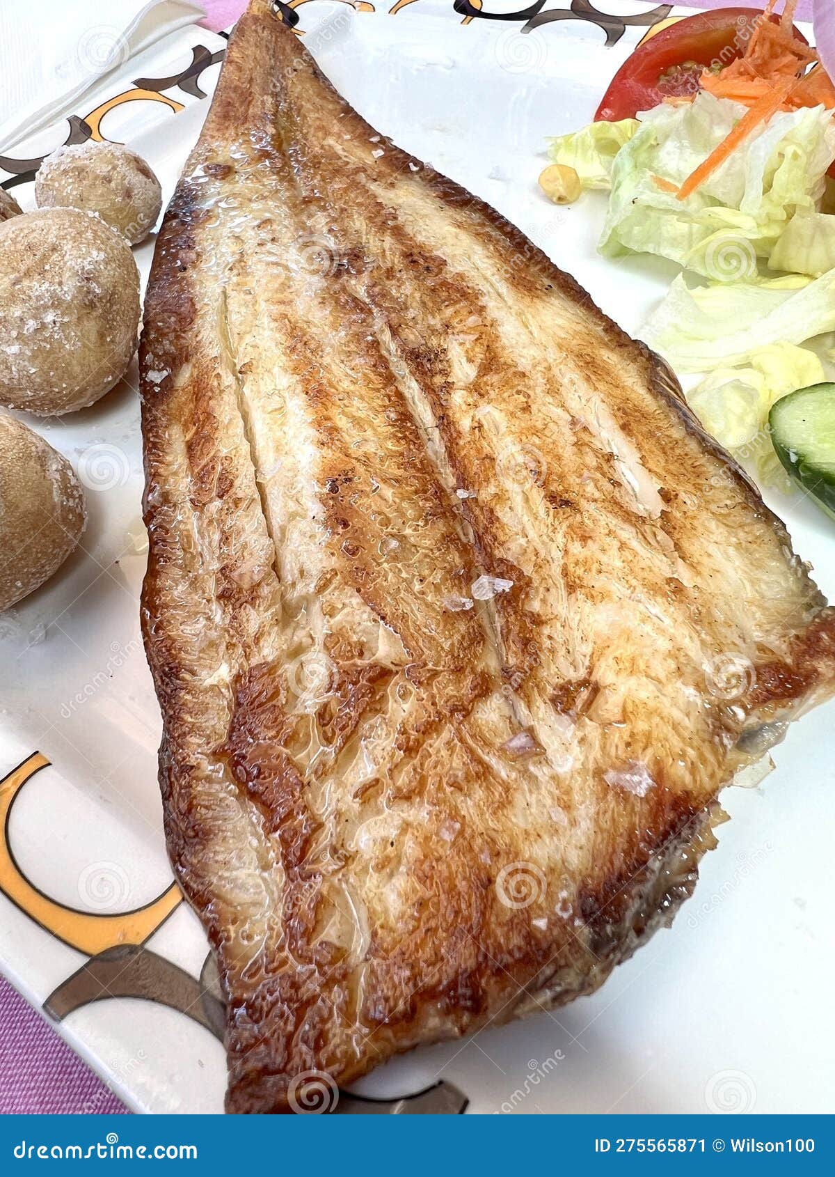 Grilled Sole stock image. Image of fish, sole, food 275565871