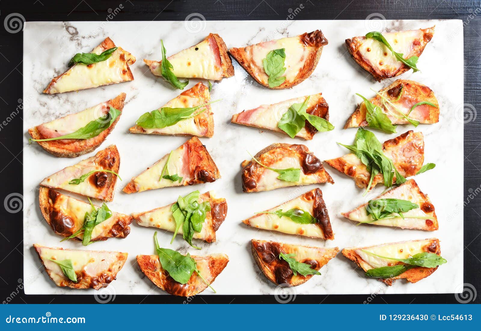 Grilled Sourdough Bread with Ham, Cheese and Vegetable Stock Photo Image of dinner, delicious