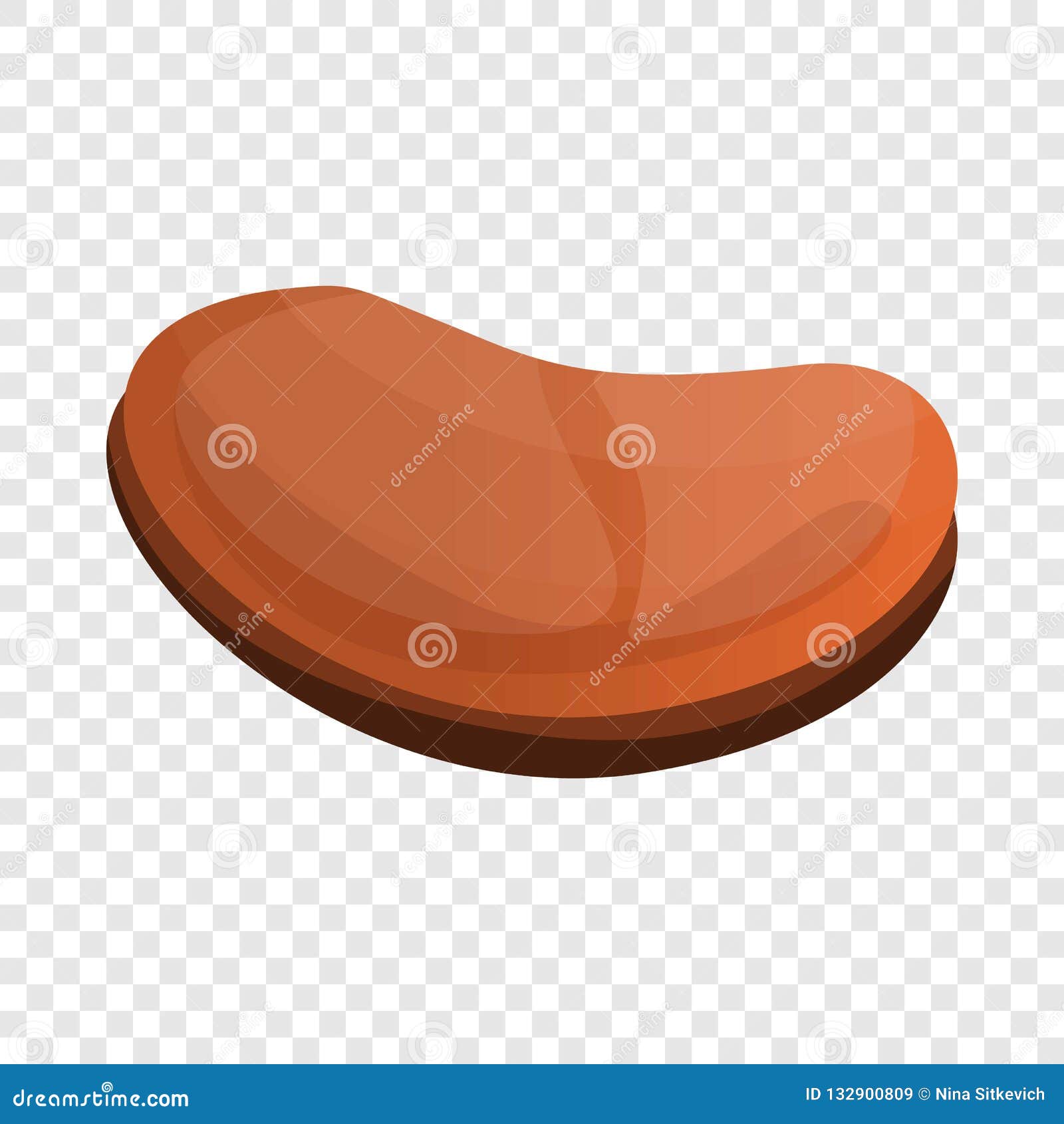 Grilled Steak Icon, Cartoon Style Stock Vector - Illustration of ...