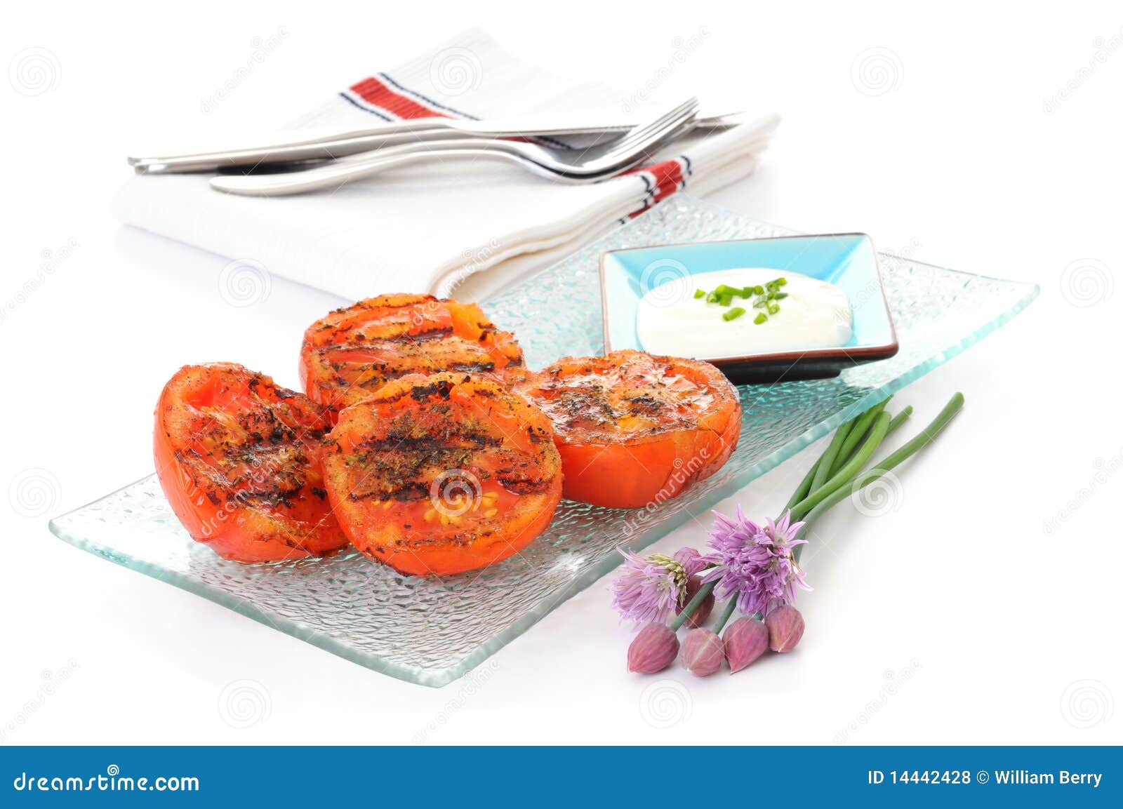 grilled tomato halves