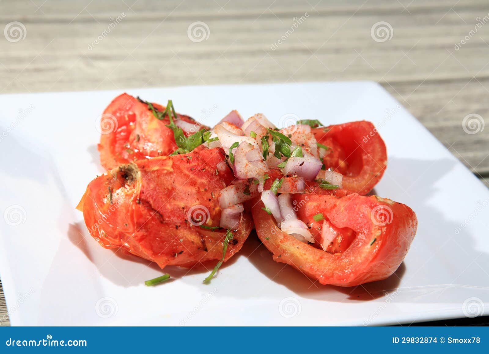 Grilled tomatoes stock photo. Image of healthy, meal 29832874