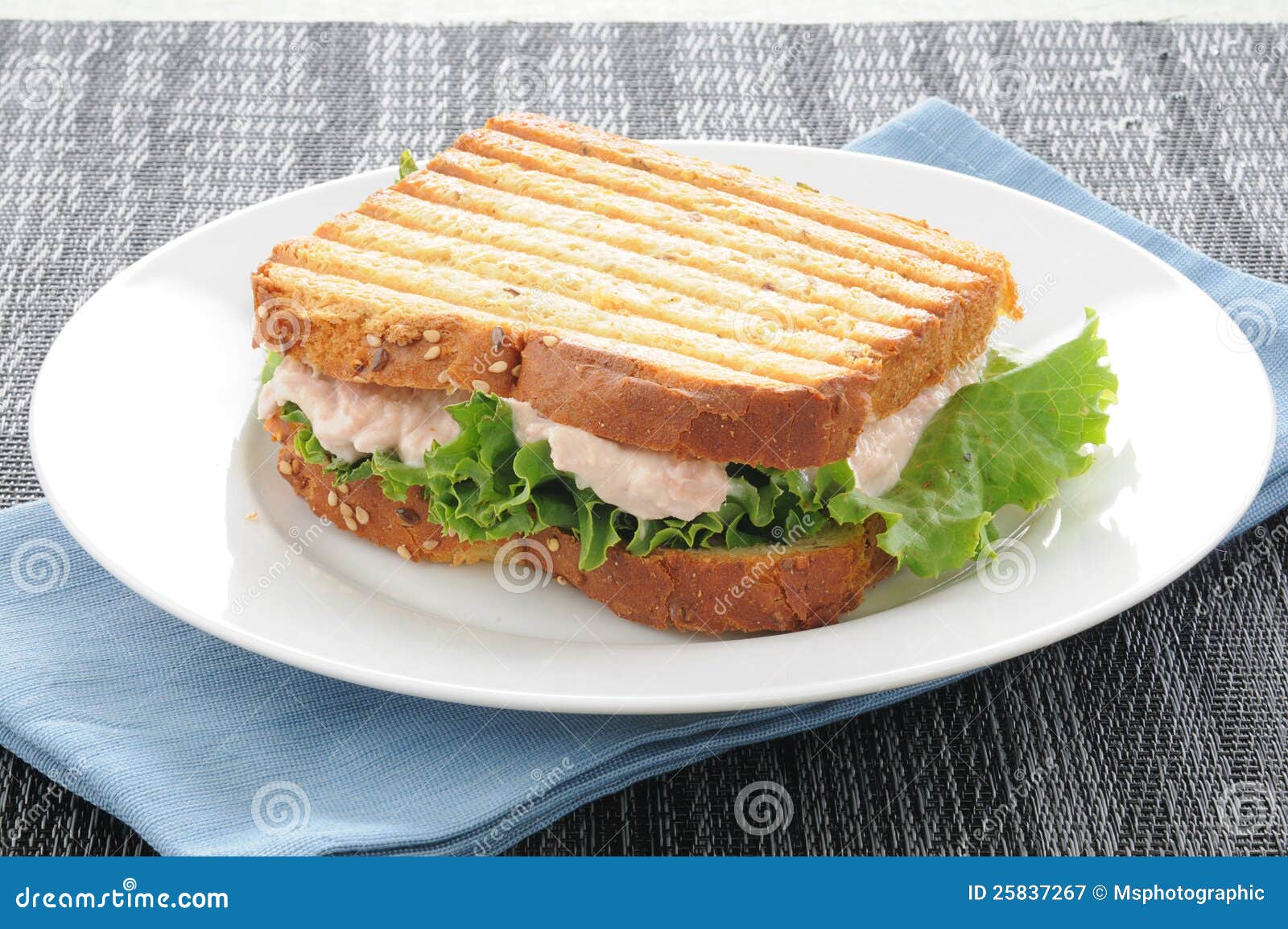 Grilled tuna sandwich stock image. Image of lunch, lettuce 25837267