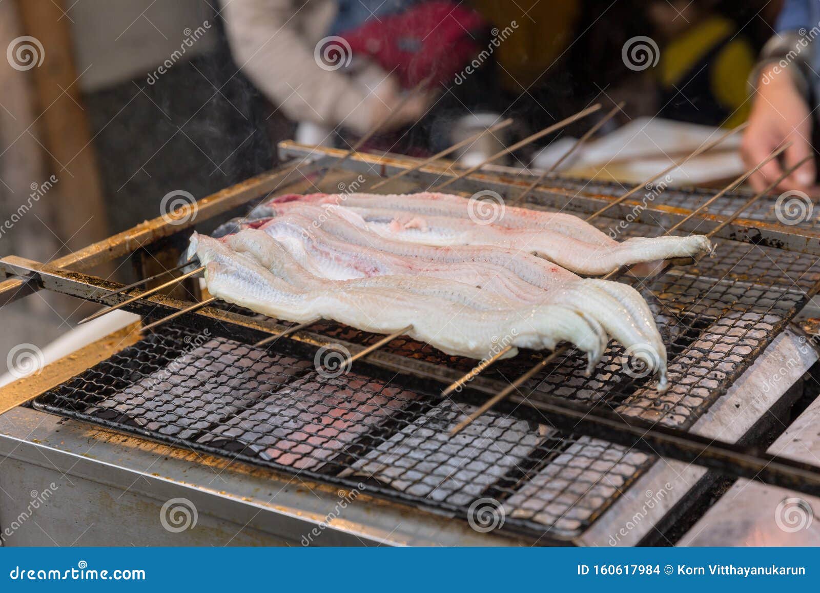 grilled unagi eel fish for making unagi no kabayaki