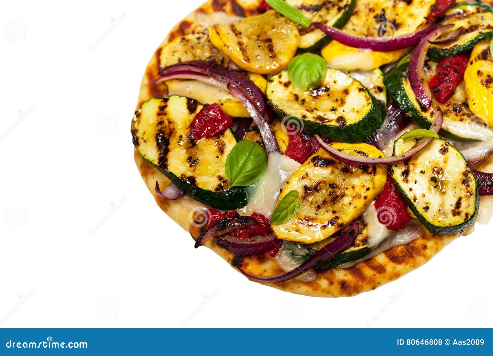Grilled Vegetable Flatbread Pizza Stock Photo Image of fresh, india