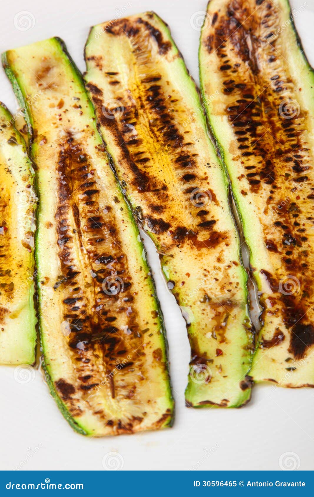 Grilled Zucchinis with Balsamic Vinega Stock Image Image of fresh
