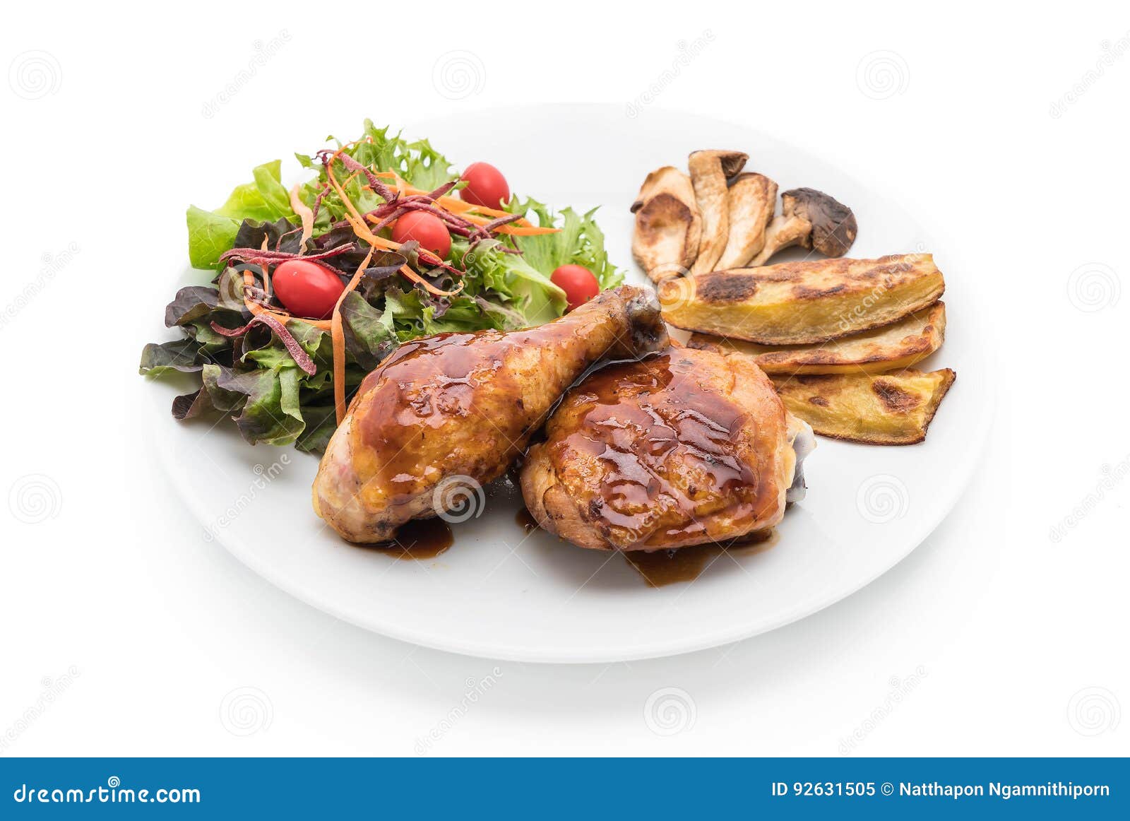 Grilles Chicken Steak with Teriyaki Sauce Stock Image Image of meat