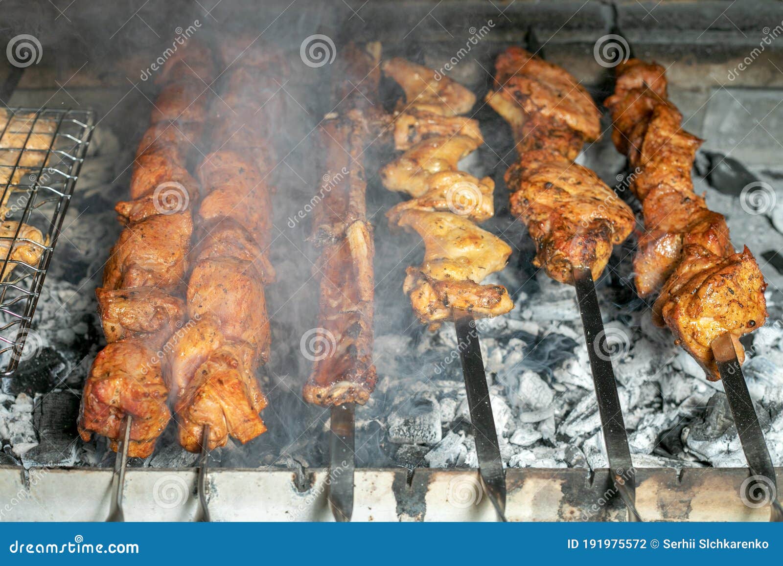 Shashlik Meaning Skewered Meat Originally Made Stock Photo 682149109