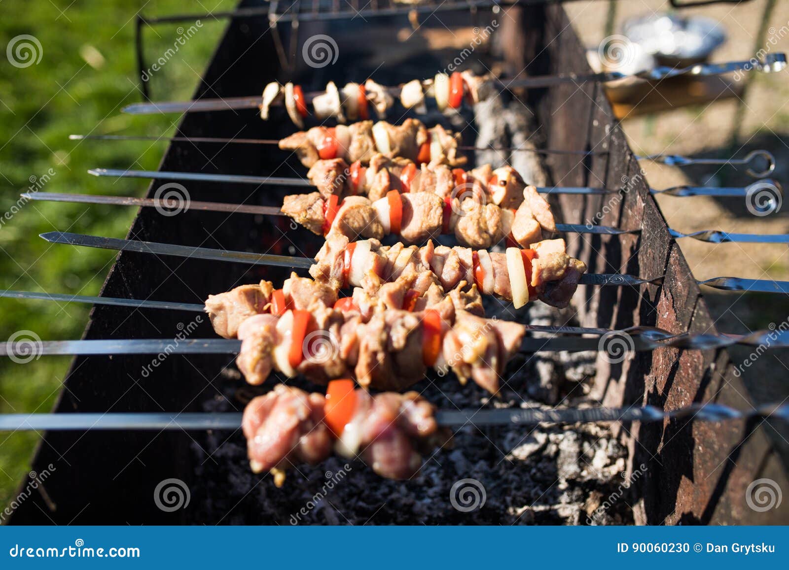 Shashlik or Shashlyk Meaning Skewered Meat Was Originally Made Stock Image  - Image of recipe, grilled: 104226073