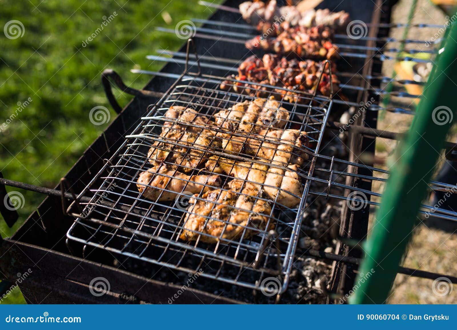 Shashlik Or Shashlyk (meaning Skewered Meat) Was Originally Made Of Lamb.  Stock Photo, Picture and Royalty Free Image. Image 88128379.