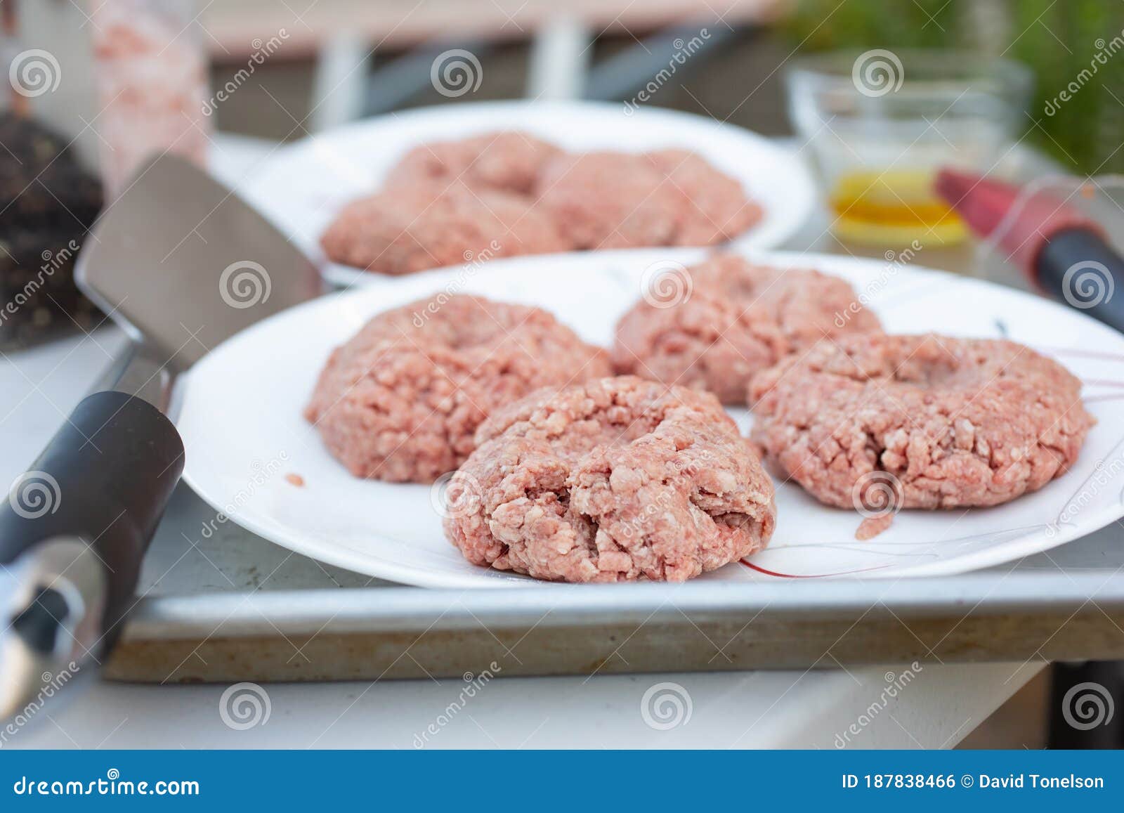 Grilling patties stock photo. Image of glow, kettle 187838466