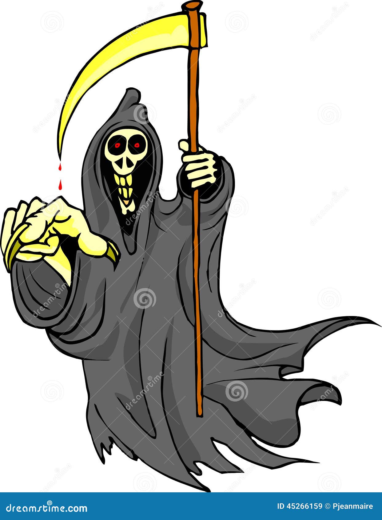 Grim reaper stock image. Illustration of reaper, lethal - 45266159