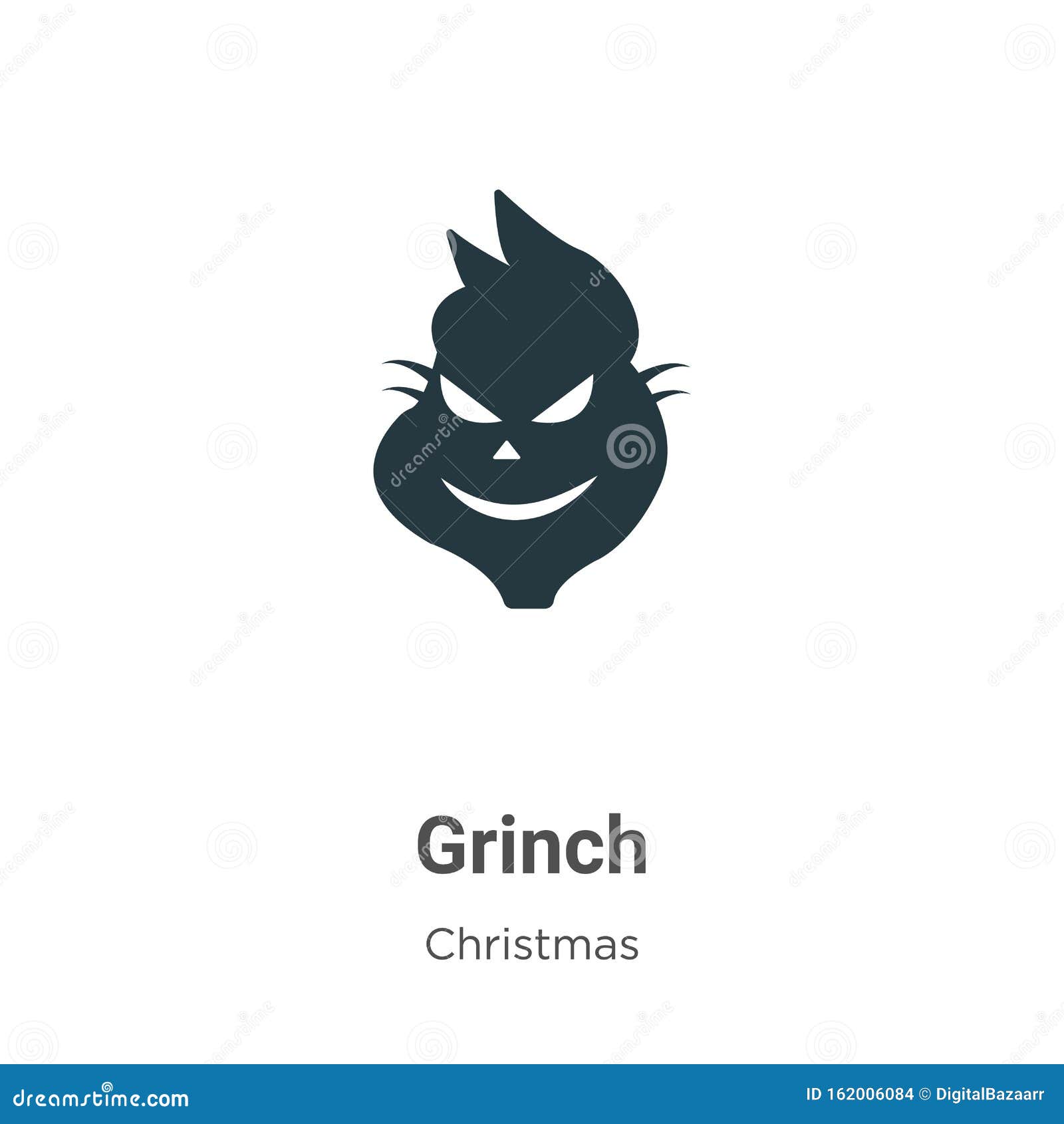grinch  icon on white background. flat  grinch icon  sign from modern christmas collection for mobile concept