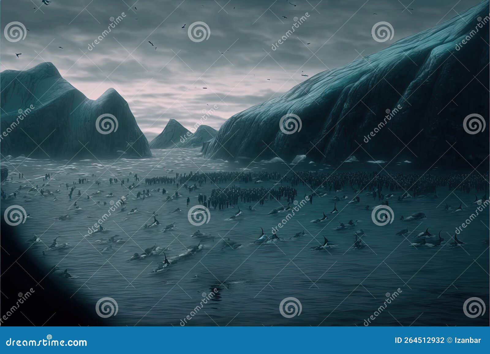 grindadrap faer oer island whaling dolphin and whale hunting  generative ai