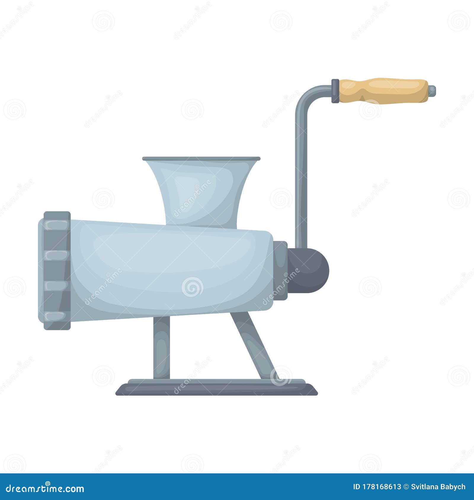 Grinder Meat Vector Icon.Cartoon Vector Icon Isolated on White