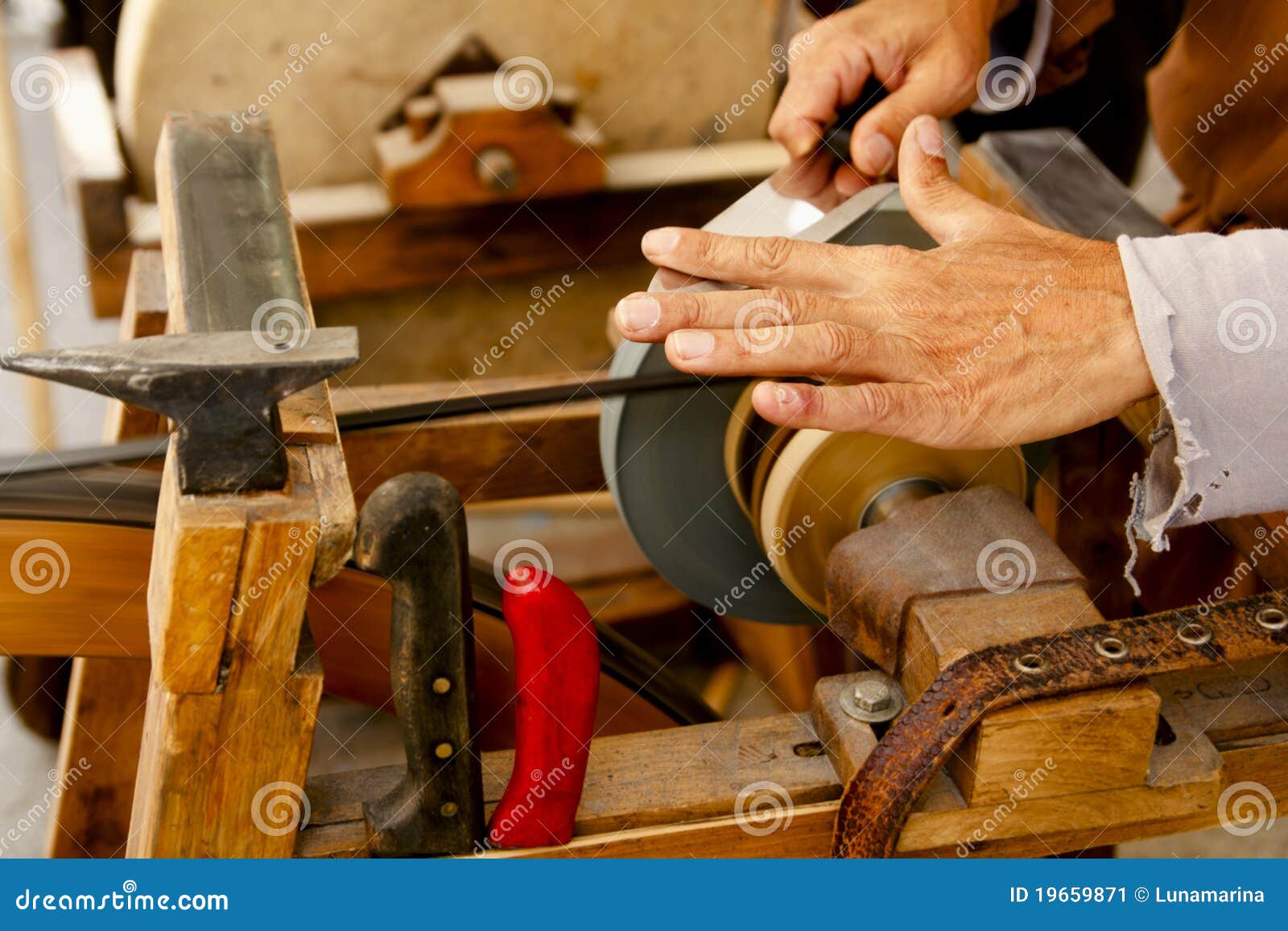 Grinder Traditional Wheel Hand Tools Stock Image Image of machinery