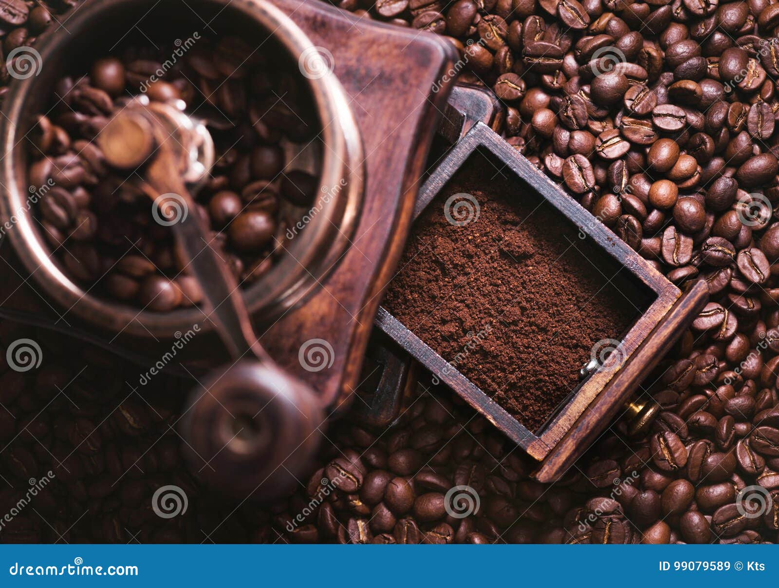 Grinding Coffee Manually stock image. Image of agricultural 99079589