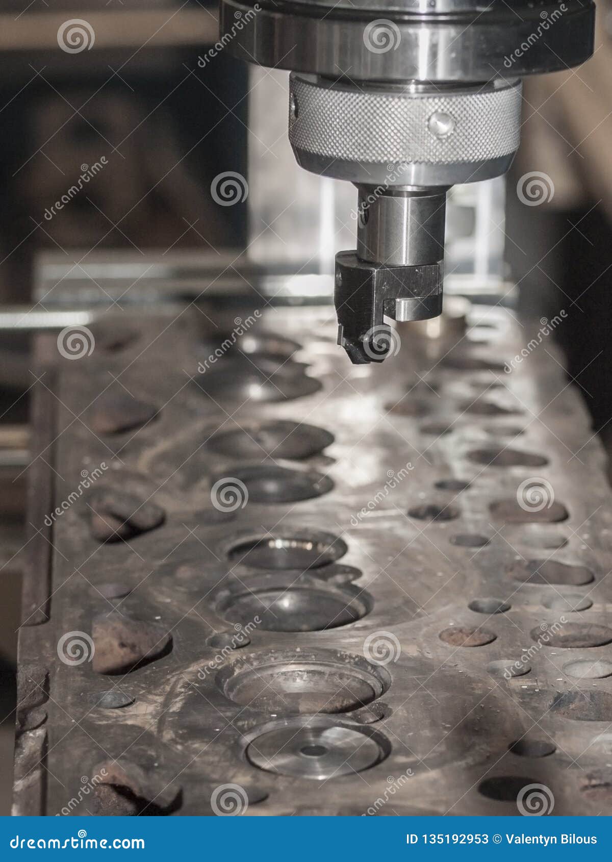 Grinding Machine for Cylinder Head and Valve Seats Stock Image Image