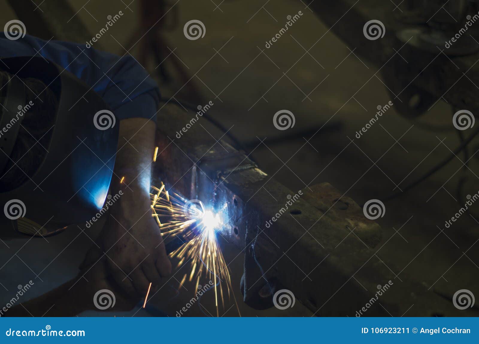 Grinding man stock image. Image of finishing, flash 106923211