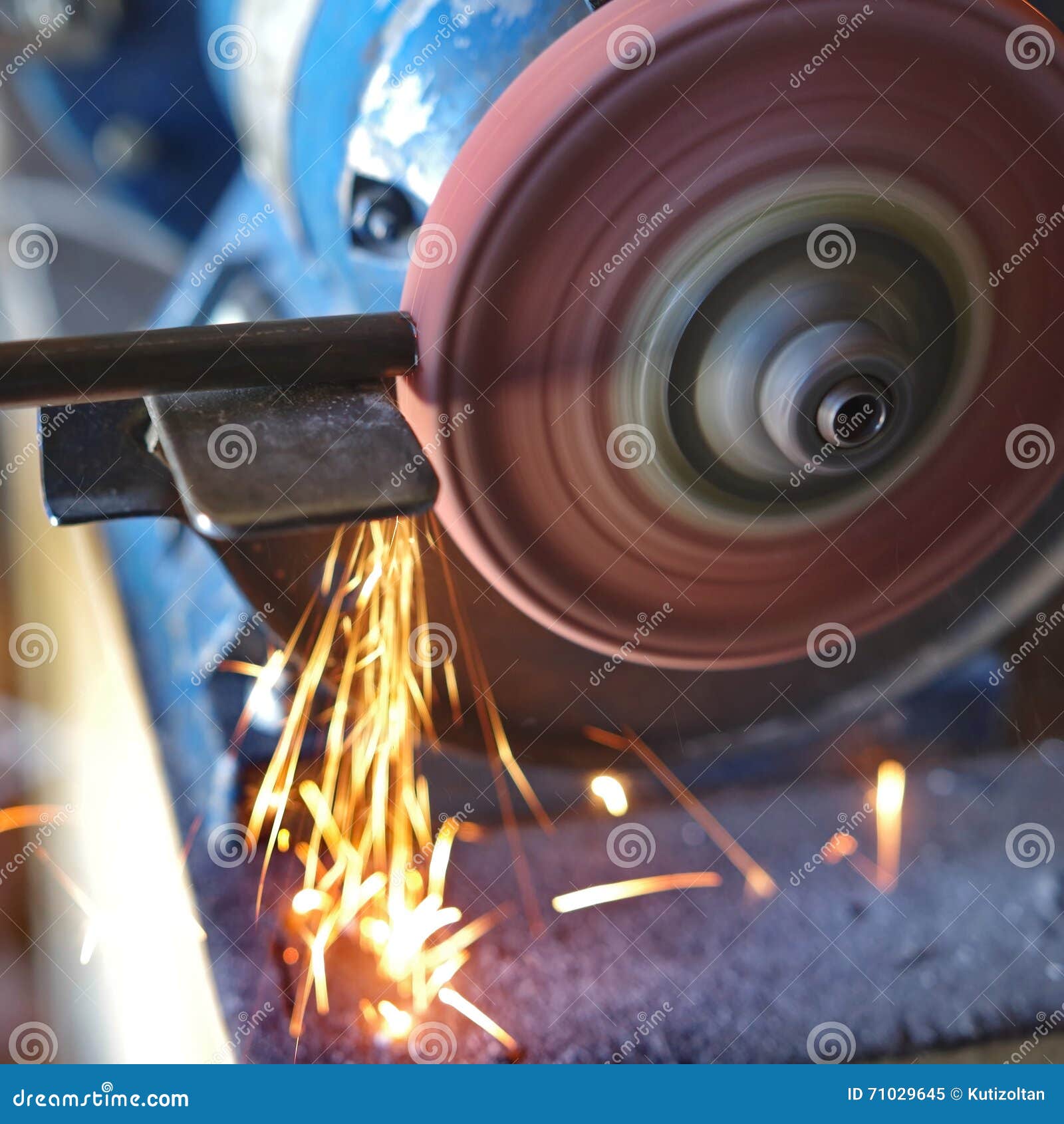 Grinding sparks stock image. Image of fire, person, manufacture 71029645