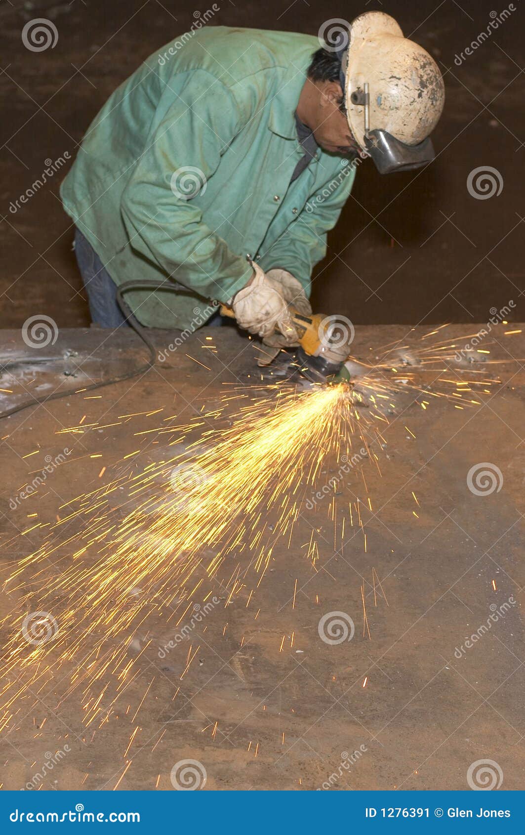 Grinding steel stock image. Image of occupation, spray 1276391