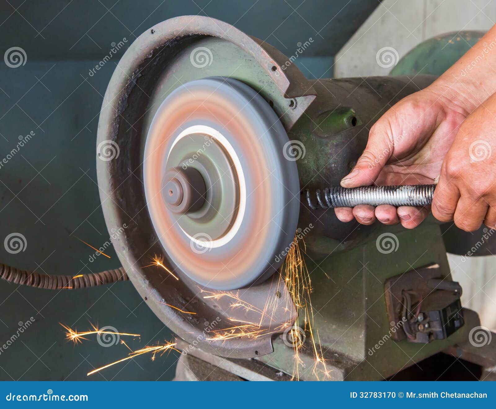 Grinding Wheel stock photo. Image of industrial, light 32783170