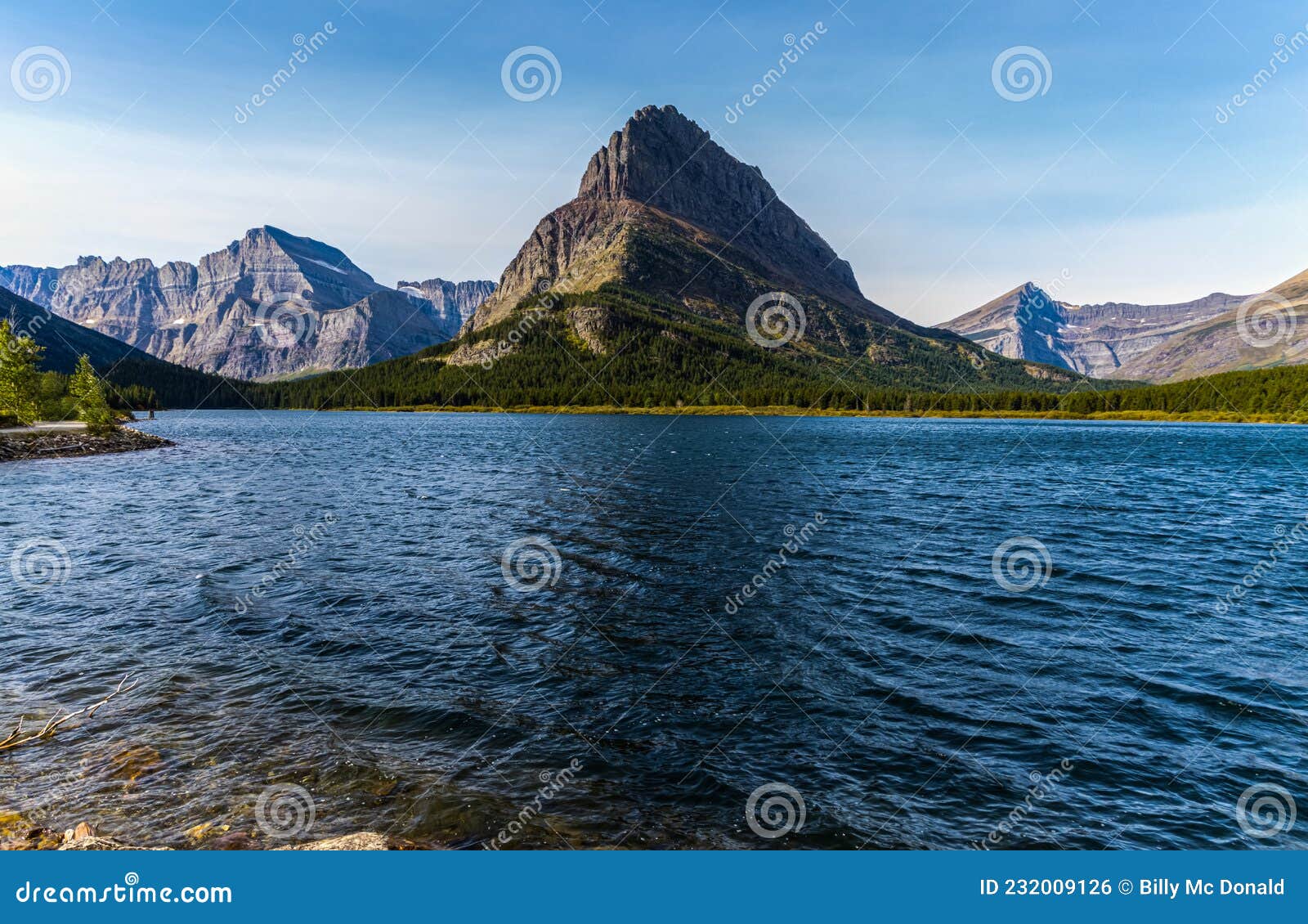 grinnell point and swiftcurrent lake