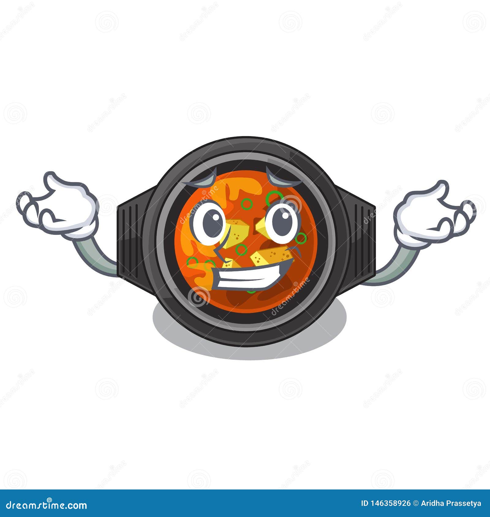 grinning kimchi tighe  in the character