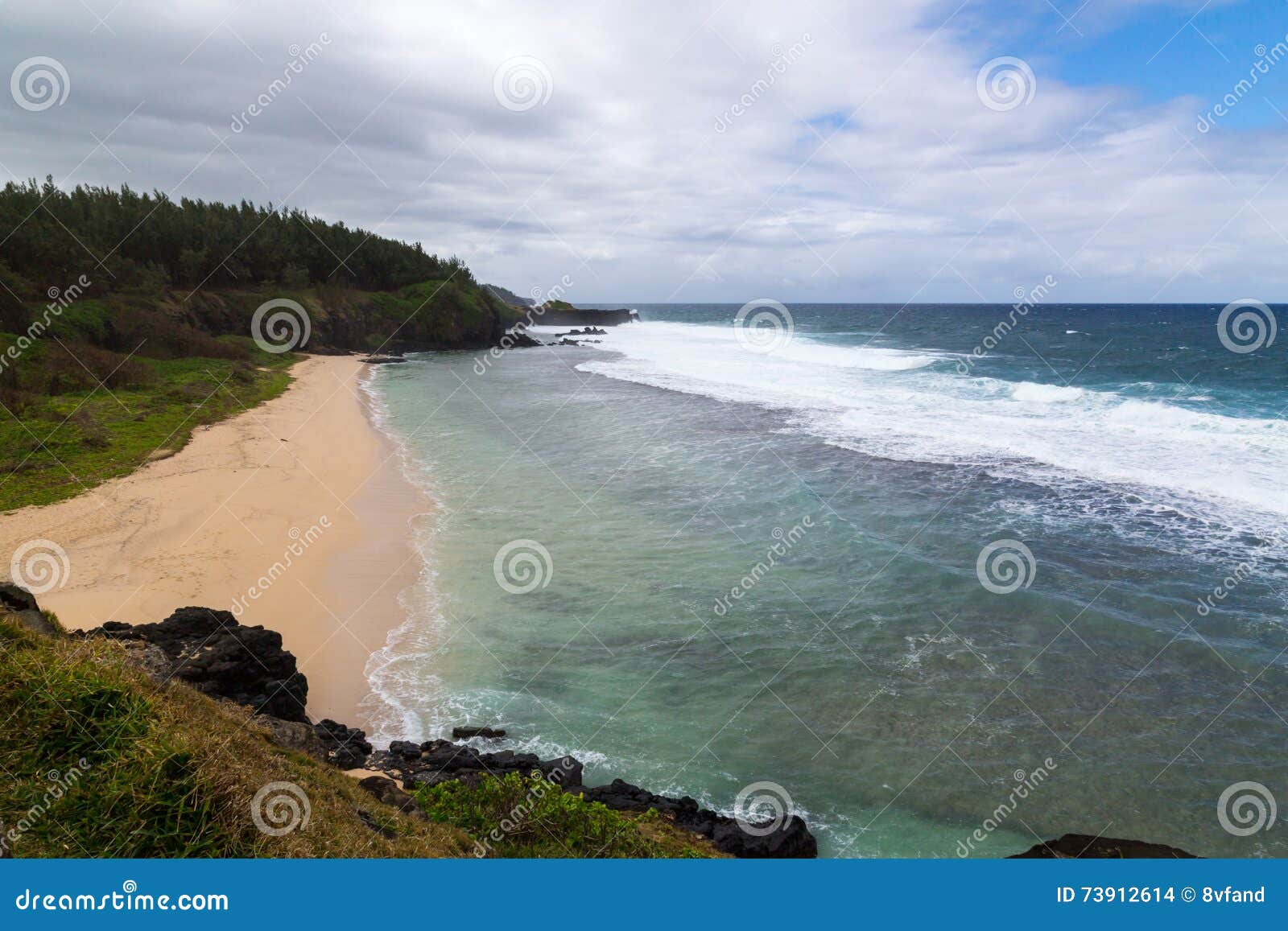 gris gris beach coast of mauritius