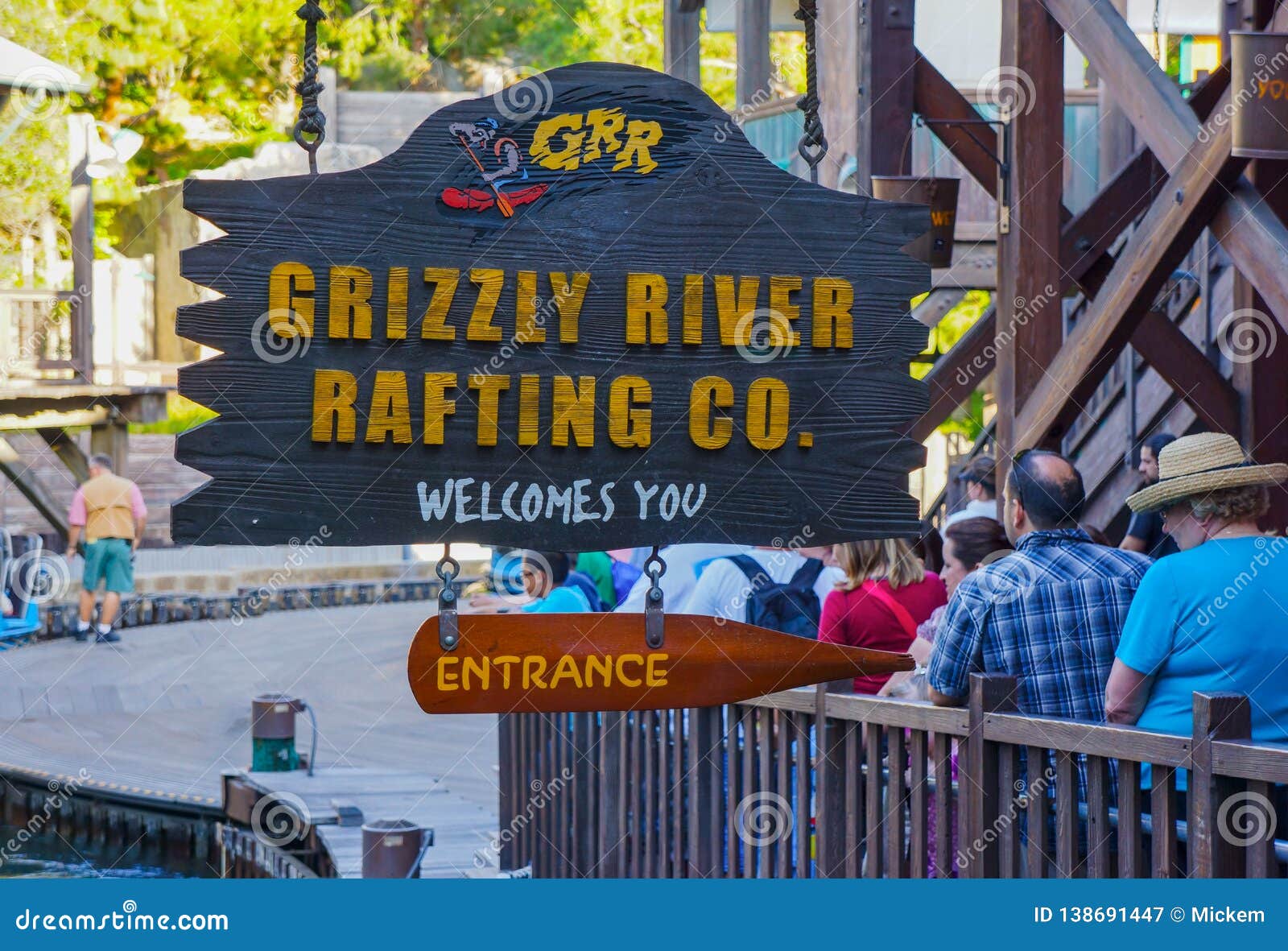 Disney Button California Adventure Grizzly River Run White Winter Rapids Button