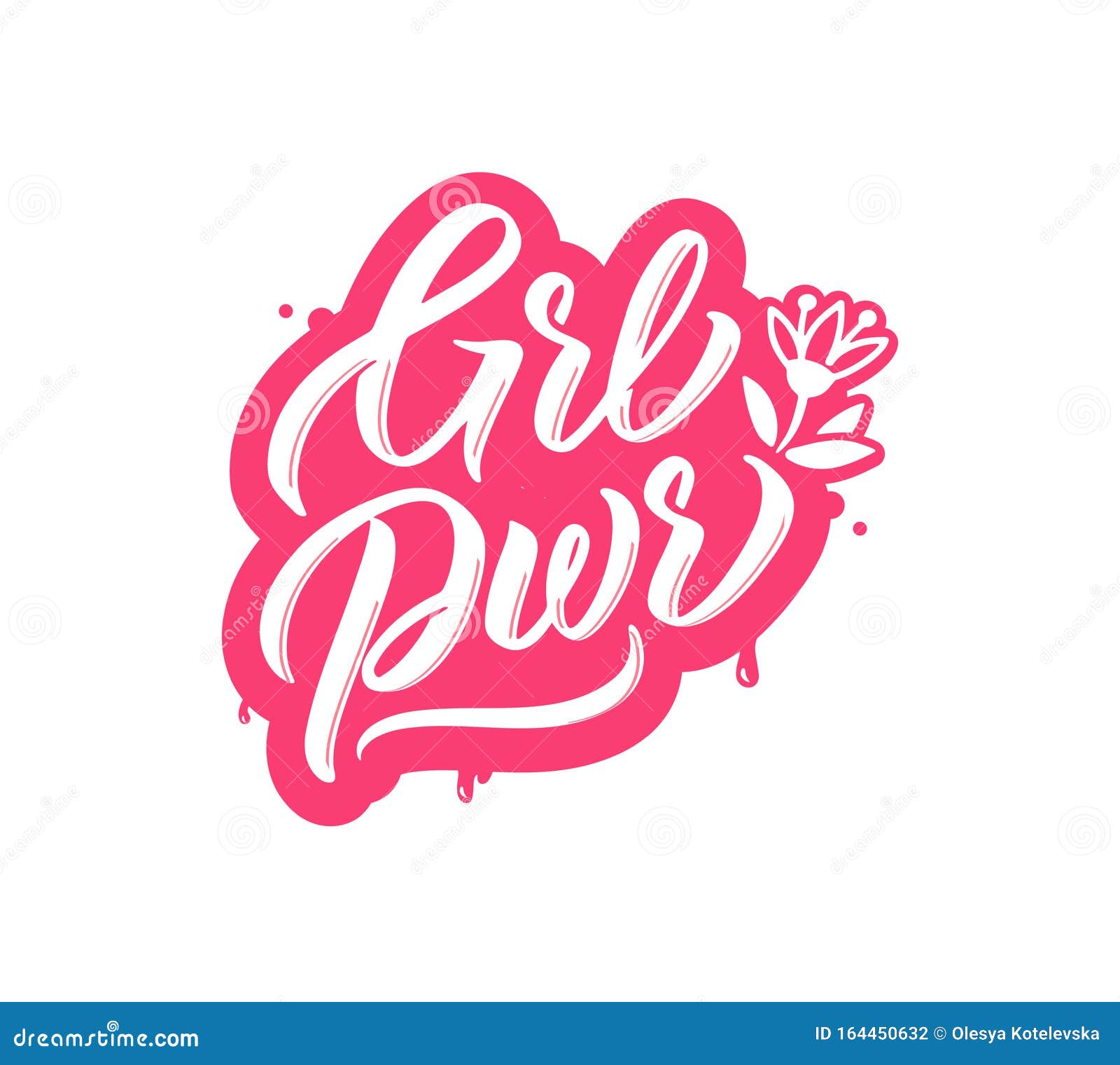 Download Grl Pwr Quote Motivational Calligraphic Vector Inscription Stock Vector - Illustration of female ...
