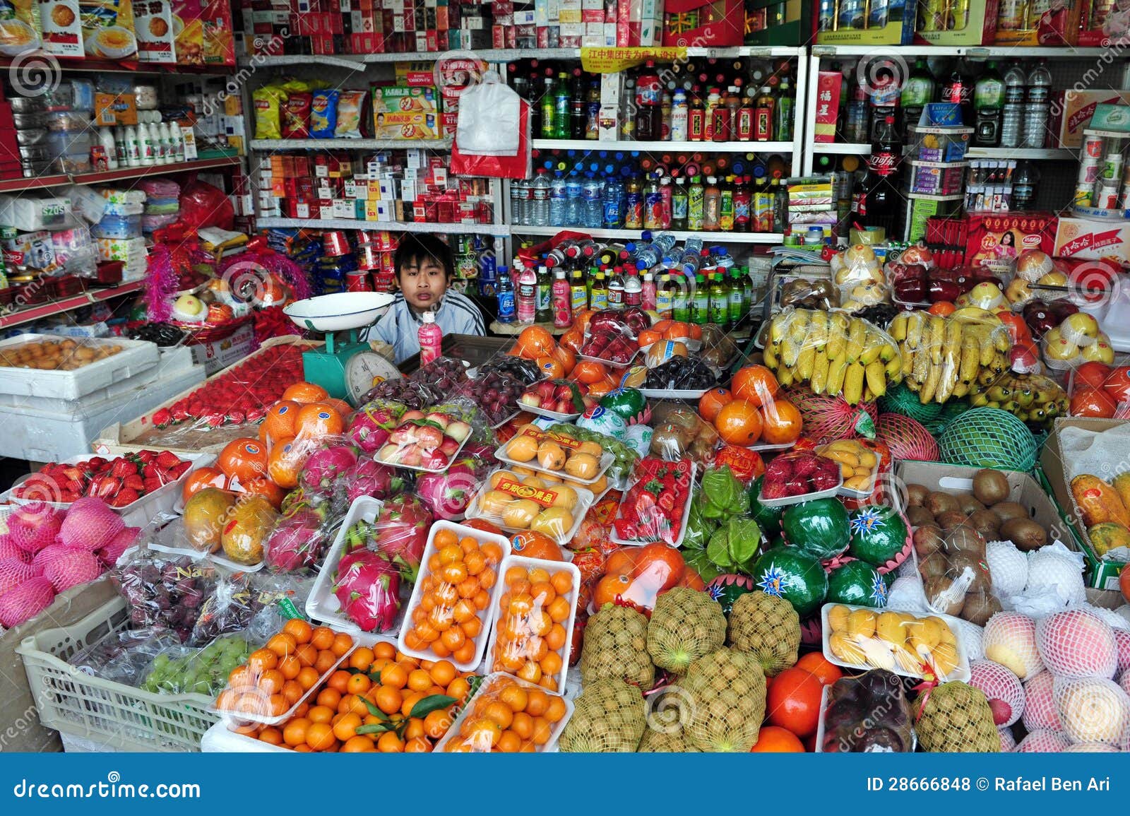 Grocery shopping in China editorial stock photo. Image of lifestyle