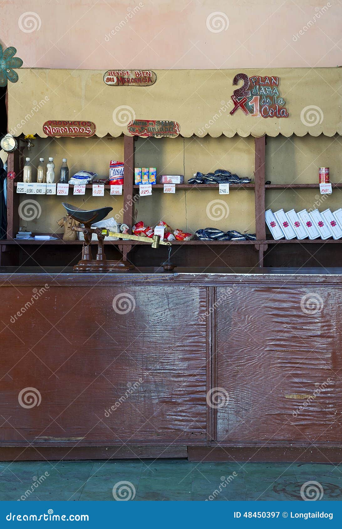 Grocery store in Cuba. editorial photography. Image of town 48450397