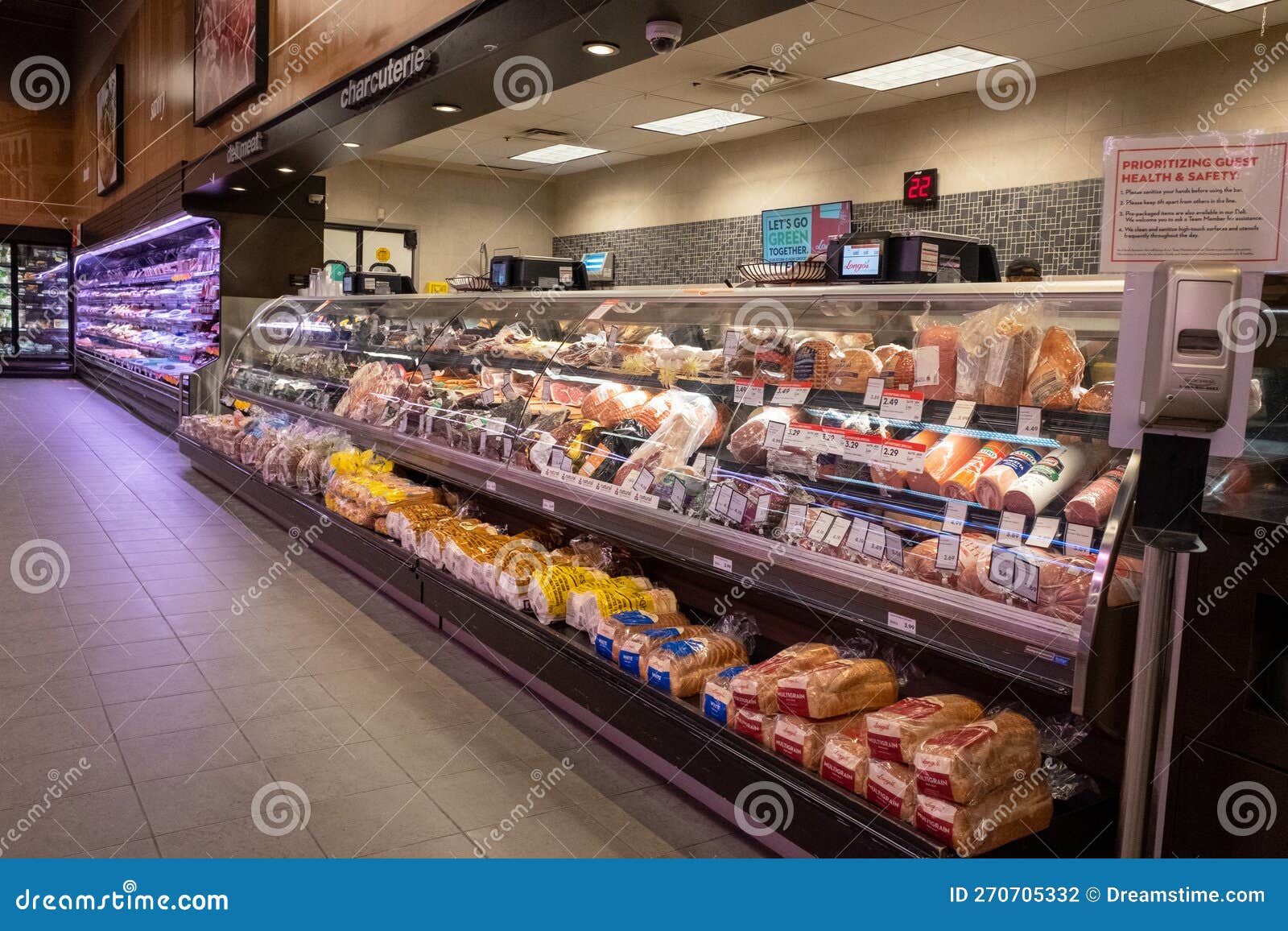 Grocery Store Deli Section Toronto, Canada Editorial Photography