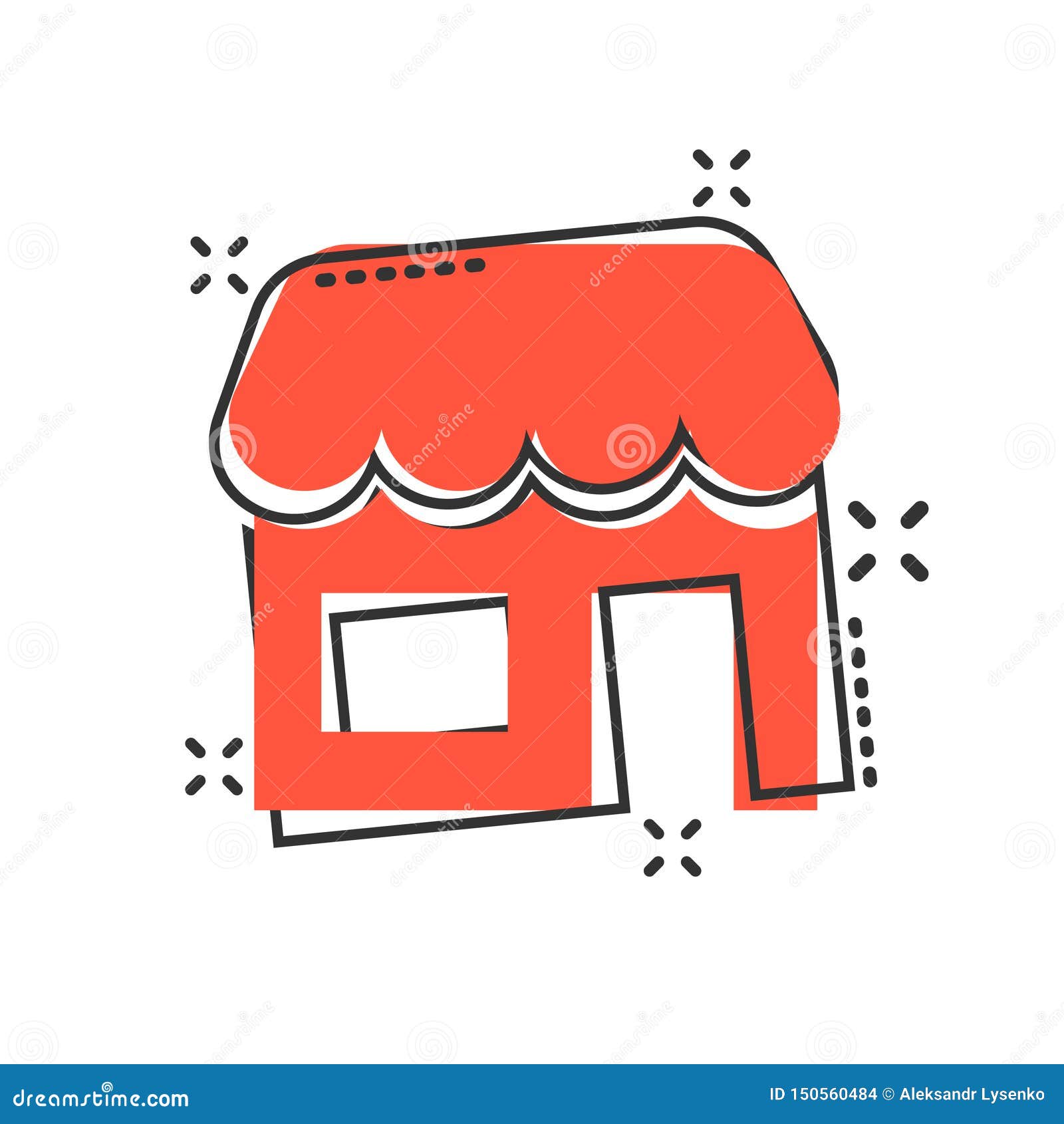 Grocery Store Icon in Comic Style. Shop Building Vector Cartoon Illustration on White Isolated Background Stock Vector - Illustration of estate, retail: 150560484 Grocery Store Icon in Comic Style. Shop Building Vector Cartoon Illustration on White Isolated Background Stock Vector - Illustration of estate, retail: 150560484