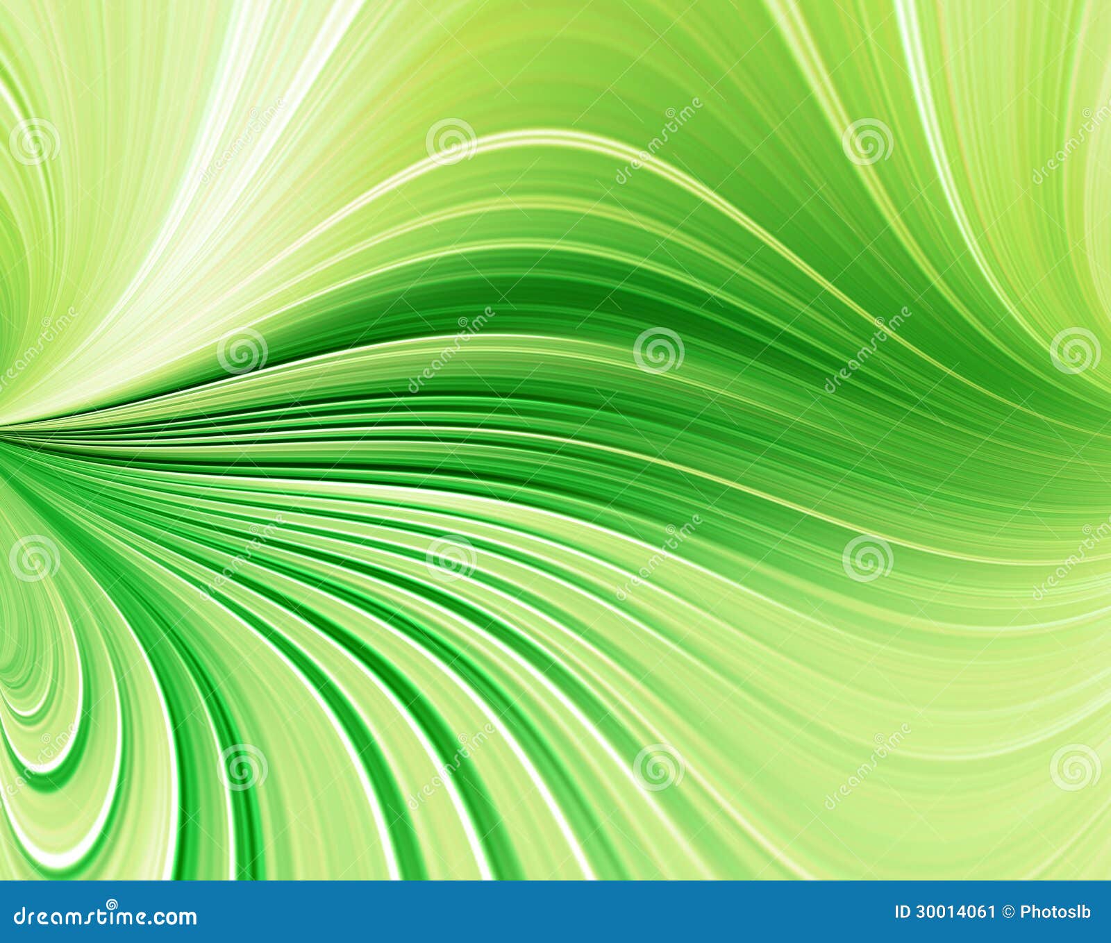 Groene achtergrond. Groene abstracte achtergrond gebogen lijnen