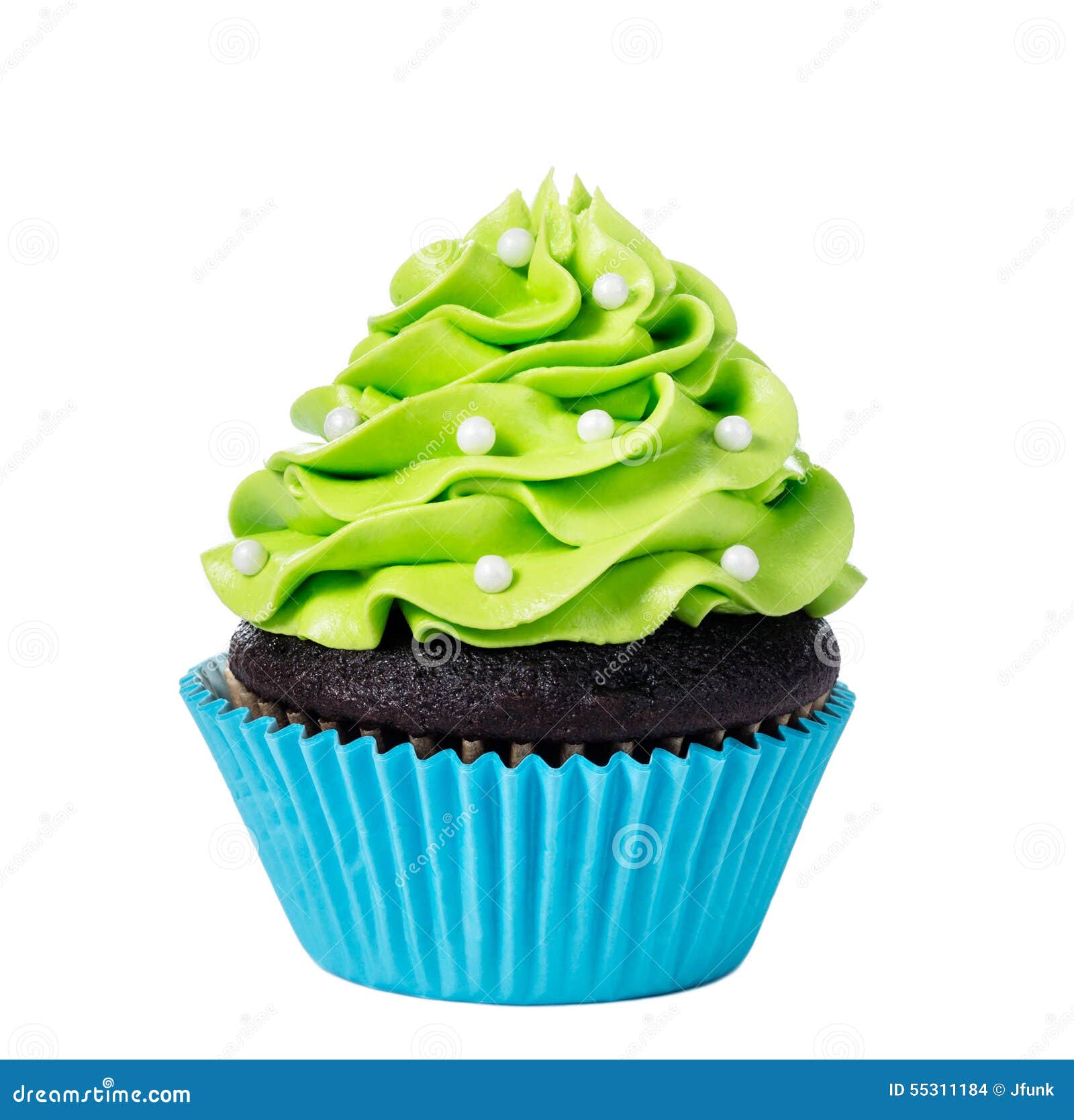 audit hier Bedienen Groene cupcake stock foto. Image of zoet, helder, variatie - 55311184