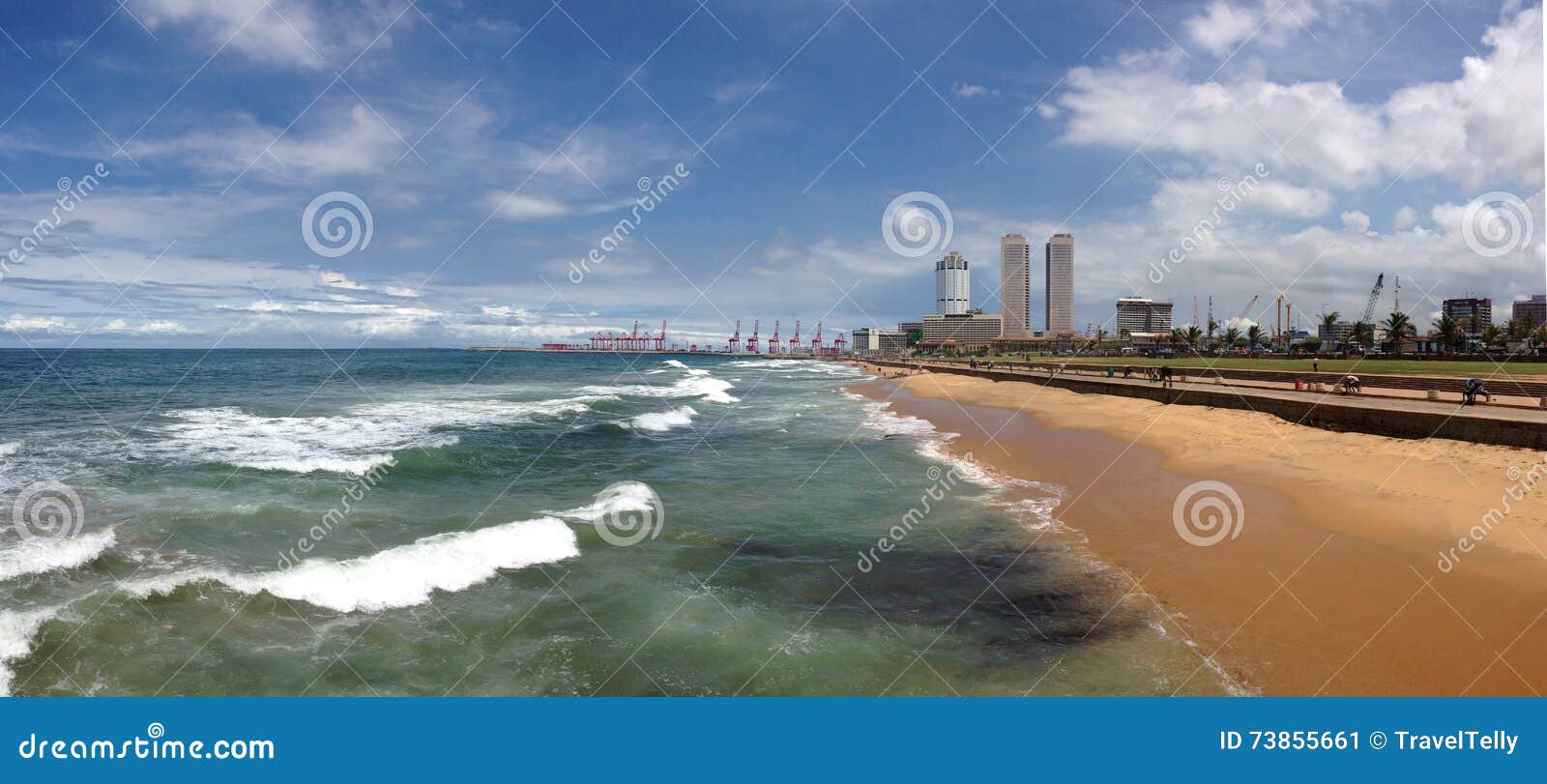 Groene het Gezicht van panoramagalle. Het Gezicht van panoramagalle Groen in Colombo, Sri Lanka